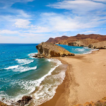 Playa de Monsul beach at Cabo de Gata.