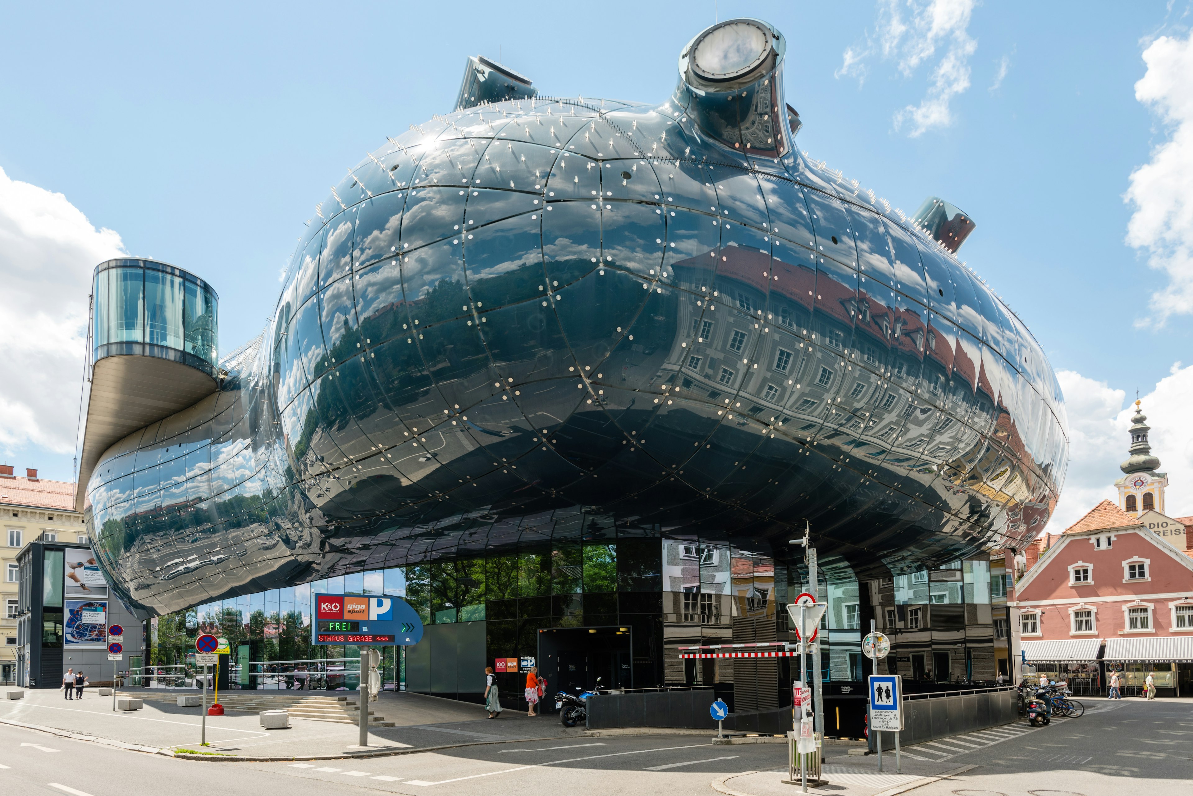 The Kunsthaus Graz building in Graz, Austria