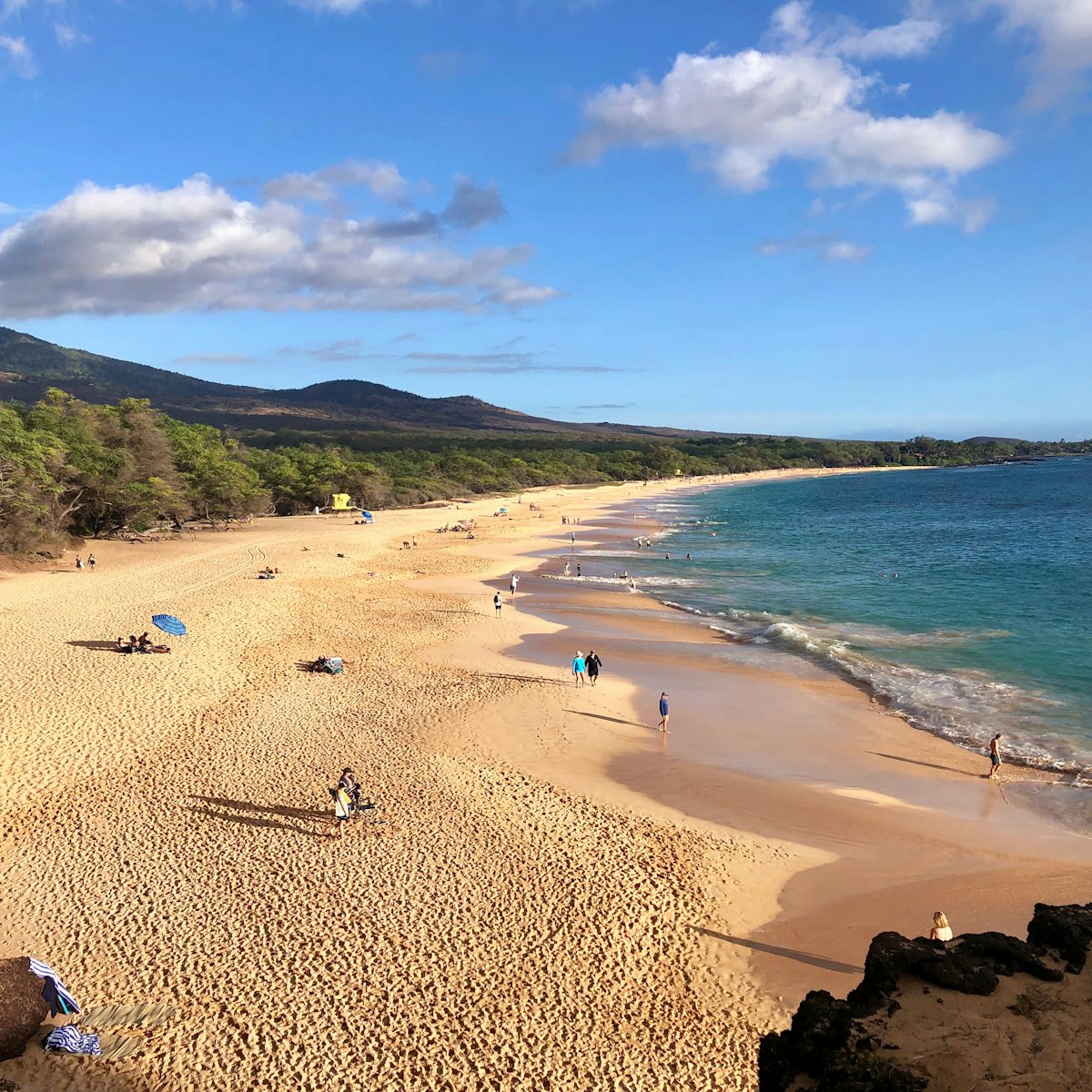 Hawaii Maui Big Beach vacation landscape in Makena State Park