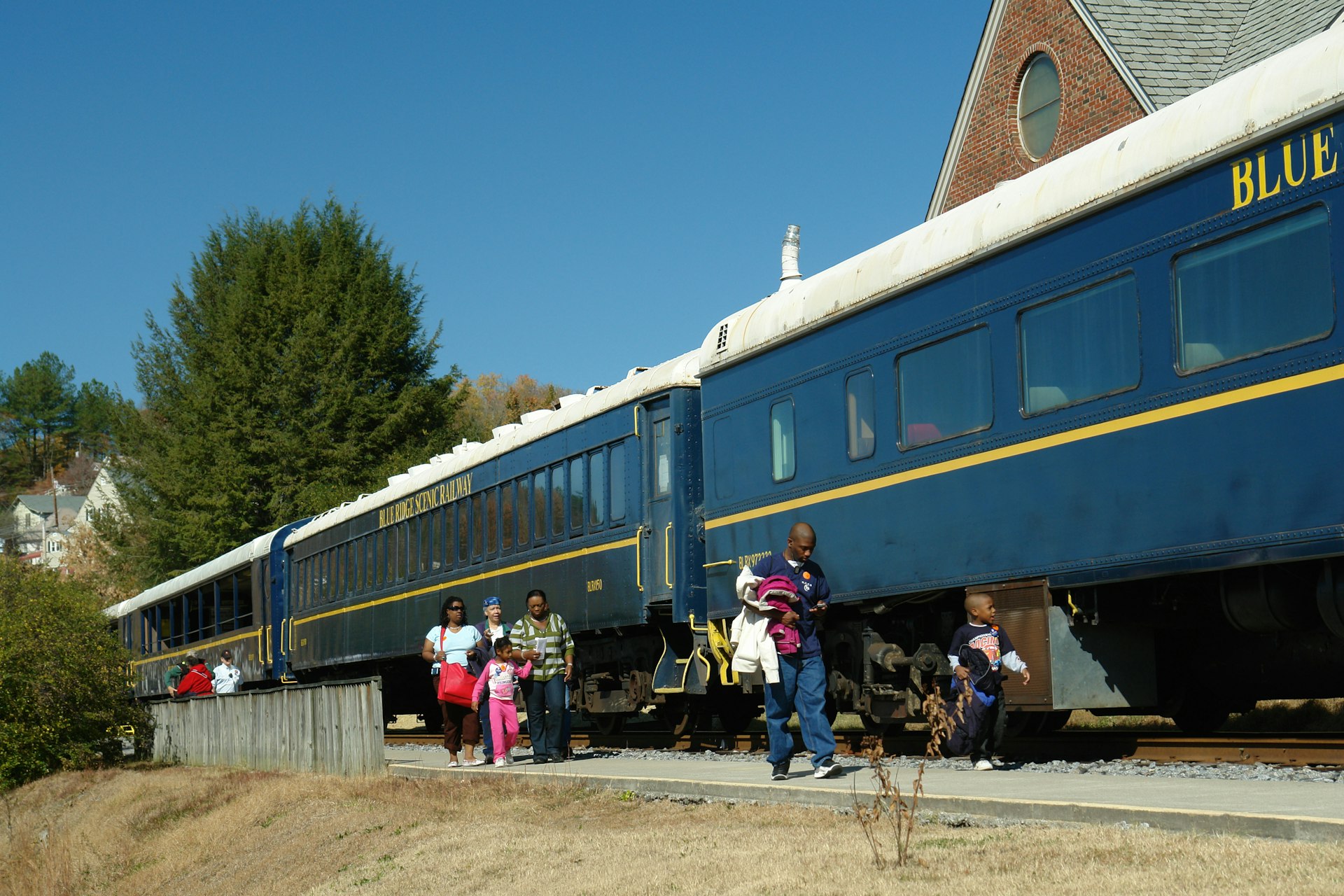 Blue Ridge, GA, Georgia, Blue Ridge Scenic Railway, passenger train. Image shot 2008. Exact date unknown.