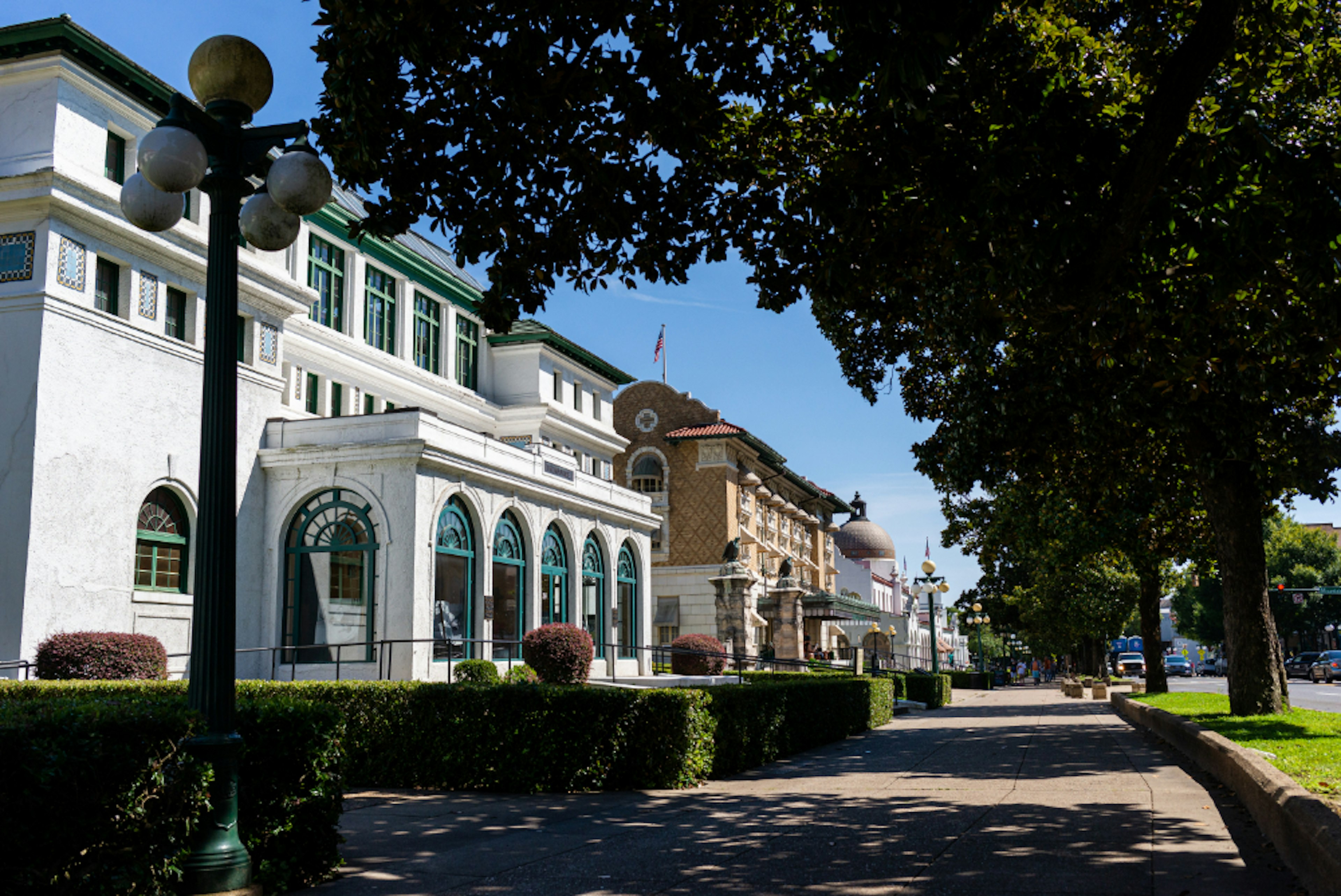 Bathhouse Row in Hot Springs, Arkansas