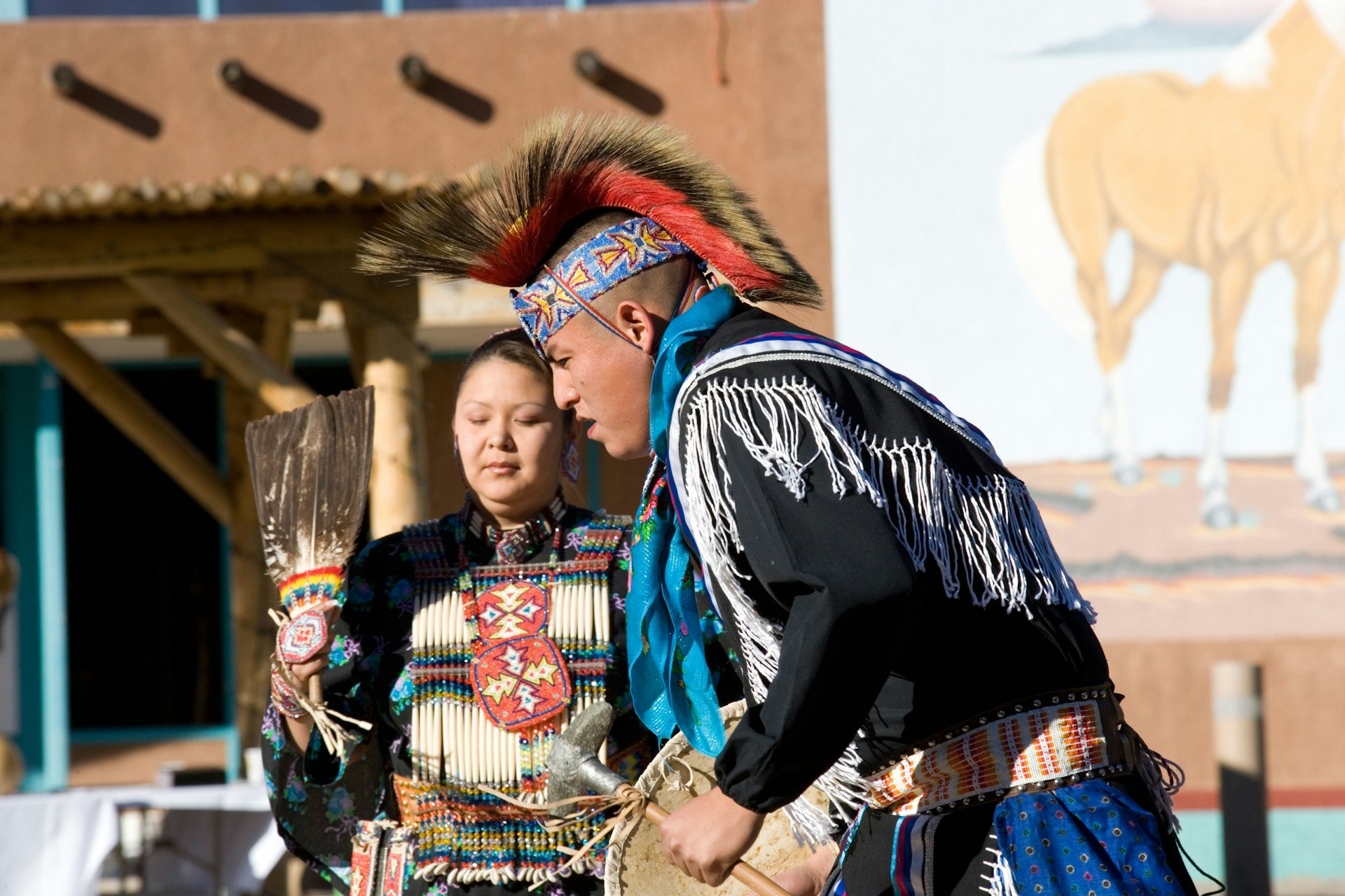 Albuquerque: Indian Pueblo Cultural Center/horse dance. Image shot 2005. Exact date unknown.