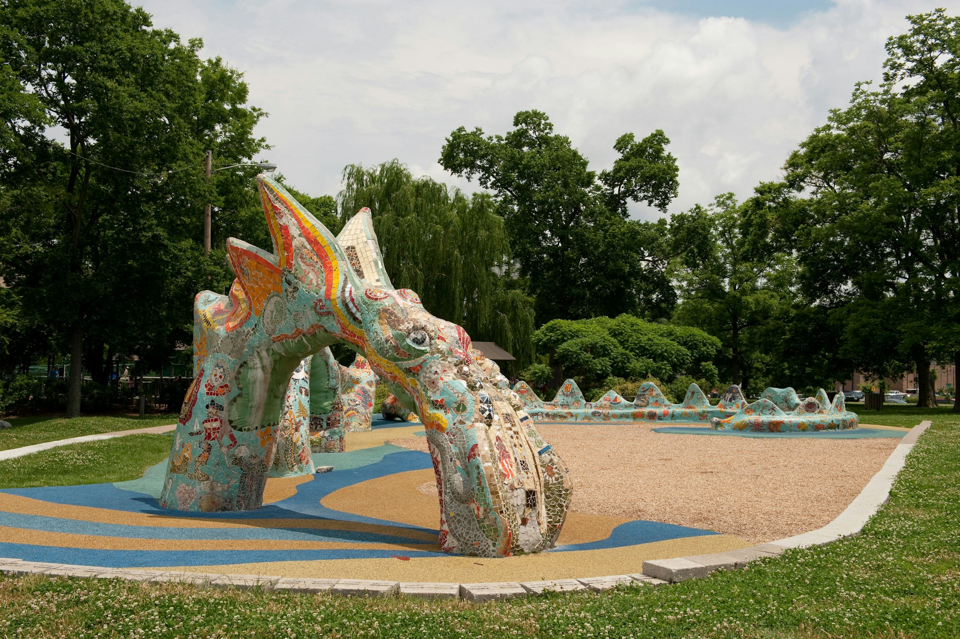 Dragon Sculpture, Fannie Mae Dees Park, Nashville Tennessee near Vanderbilt Children's' Hospital