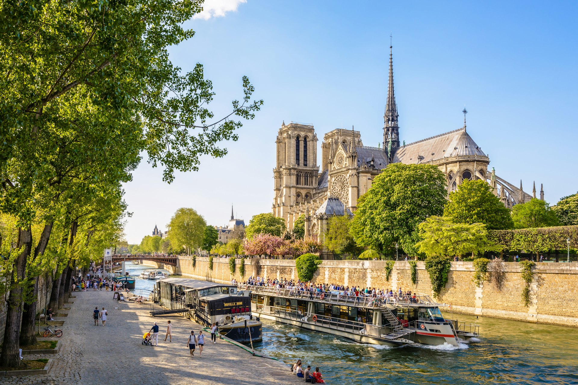 Seine in front of Notre-Dame de Paris cathedral ©olrat/Shutterstock
