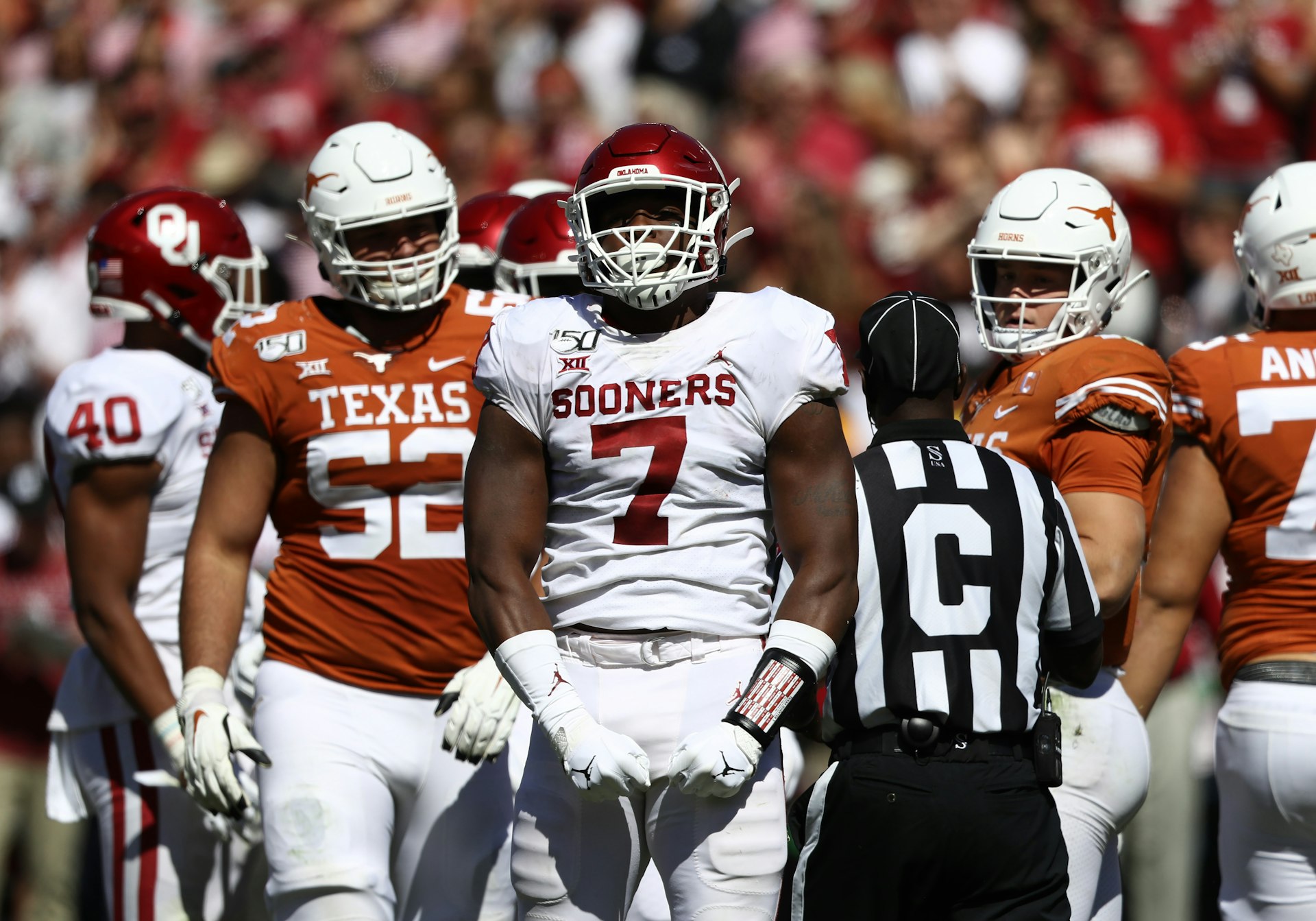 American football players in Dallas, Texas