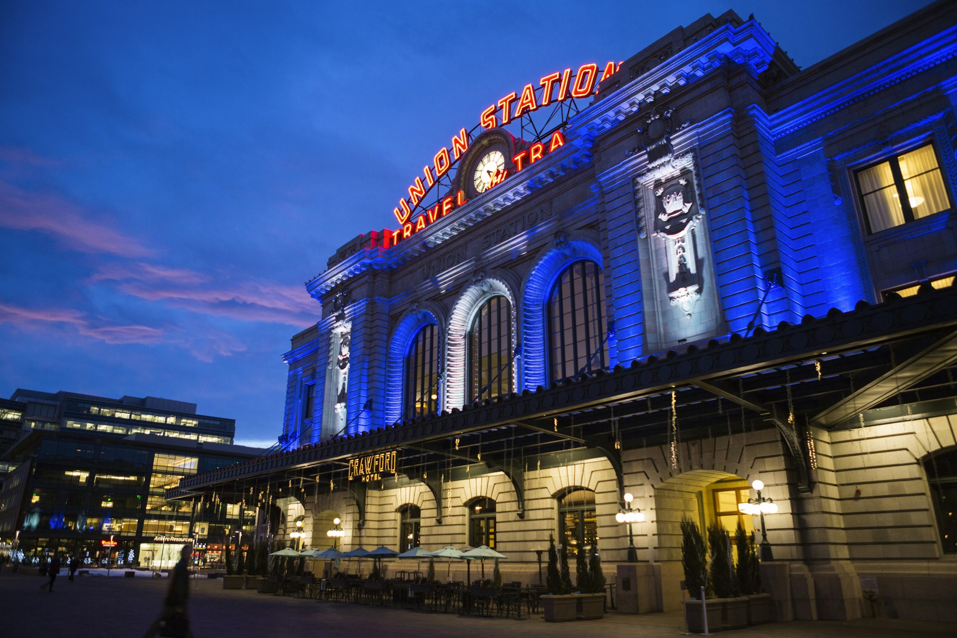 Union Station and Crawford Hotel in Denver Colorado