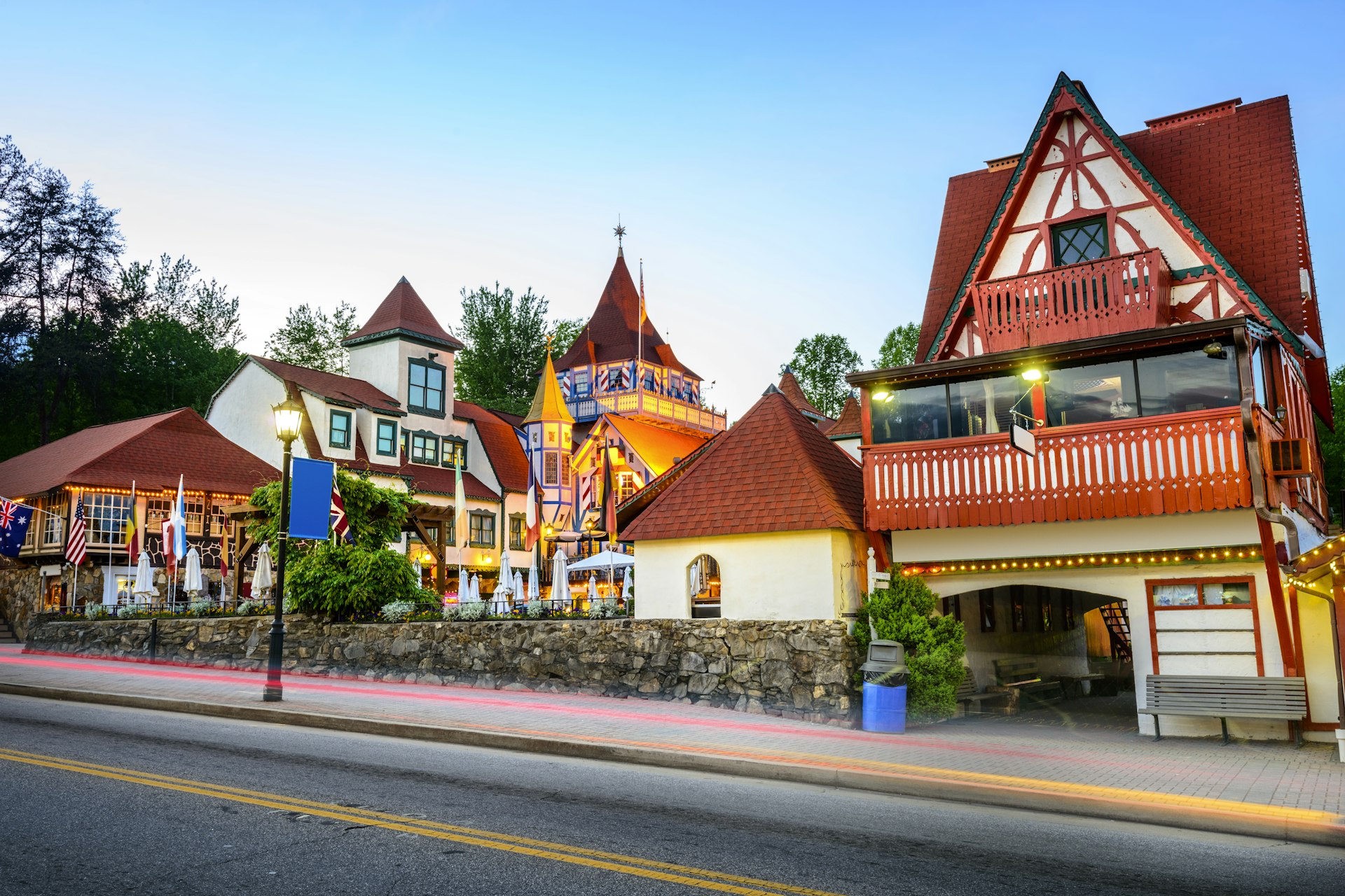 German style houses in Helen, Georgia.