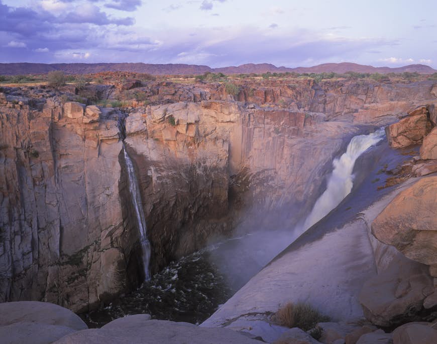 Augrabies Falls where the Orange river drops down into a narrow gorge, Karoo, South Africa