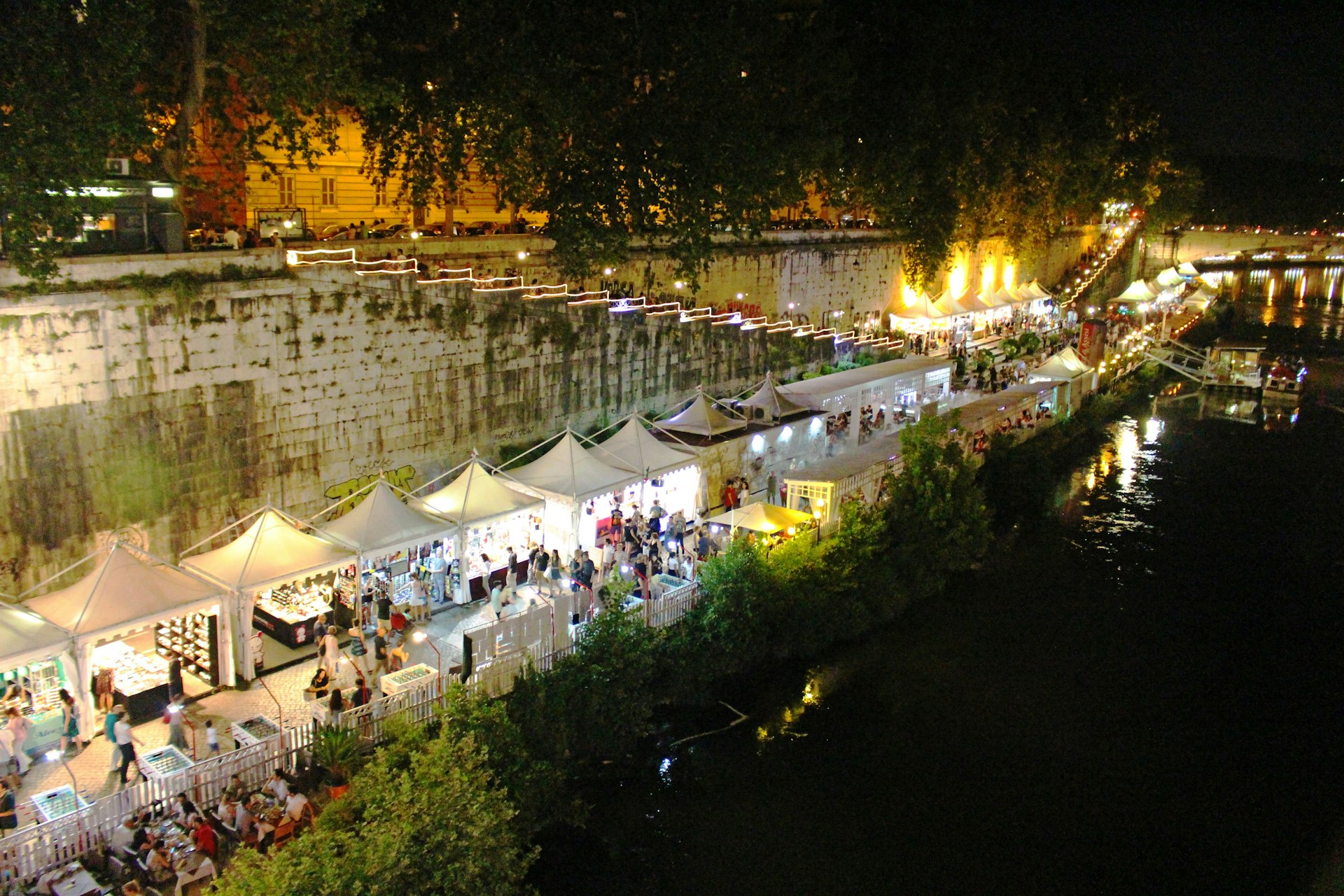 Lungo il Tevere Festival along the banks of the Tiber River in Rome