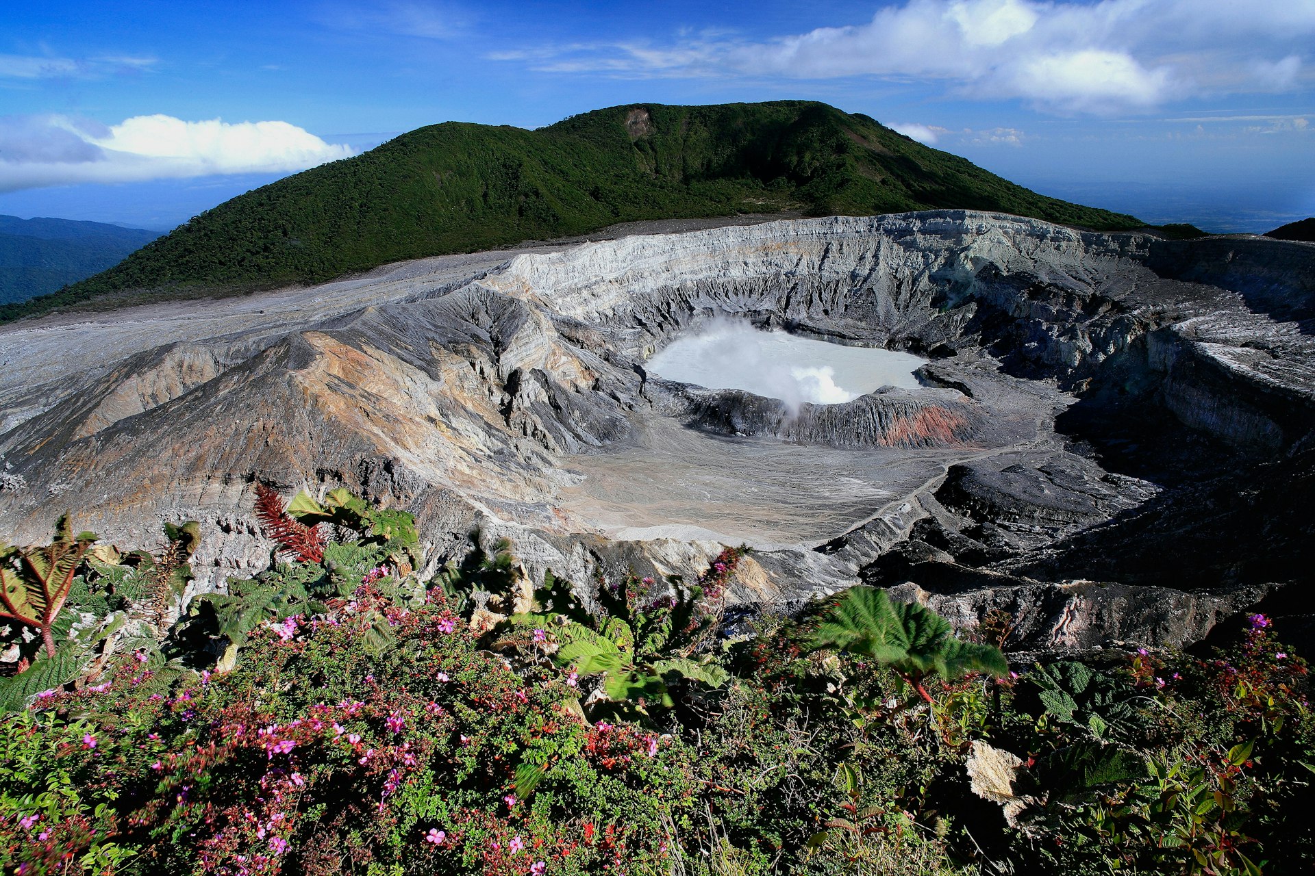 Crater of Poas Volcano, Alajuela, Costa Rica