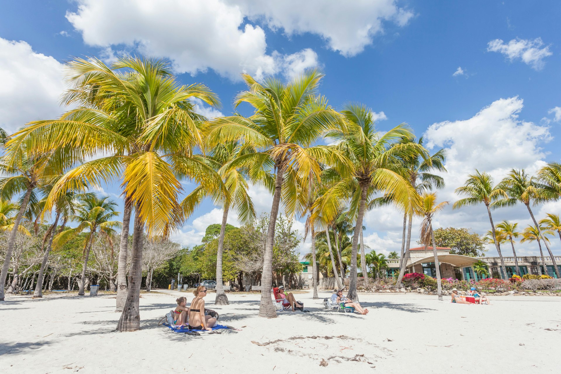 MIAMI, USA - MAR 10, 2017: Matheson Hammock Park beach in Miami, Florida, United States