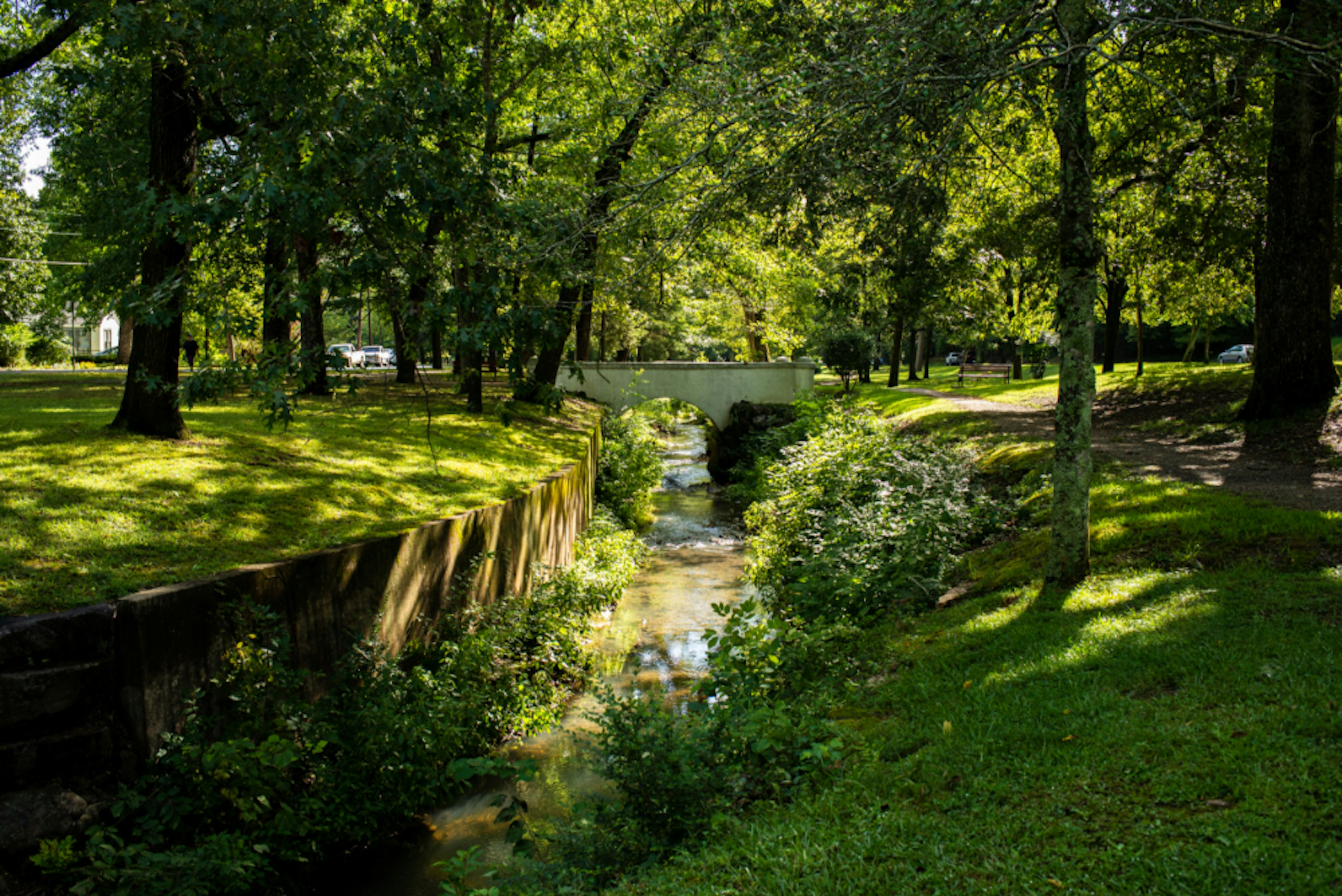 A view of Hot Springs National Park in Arkasas