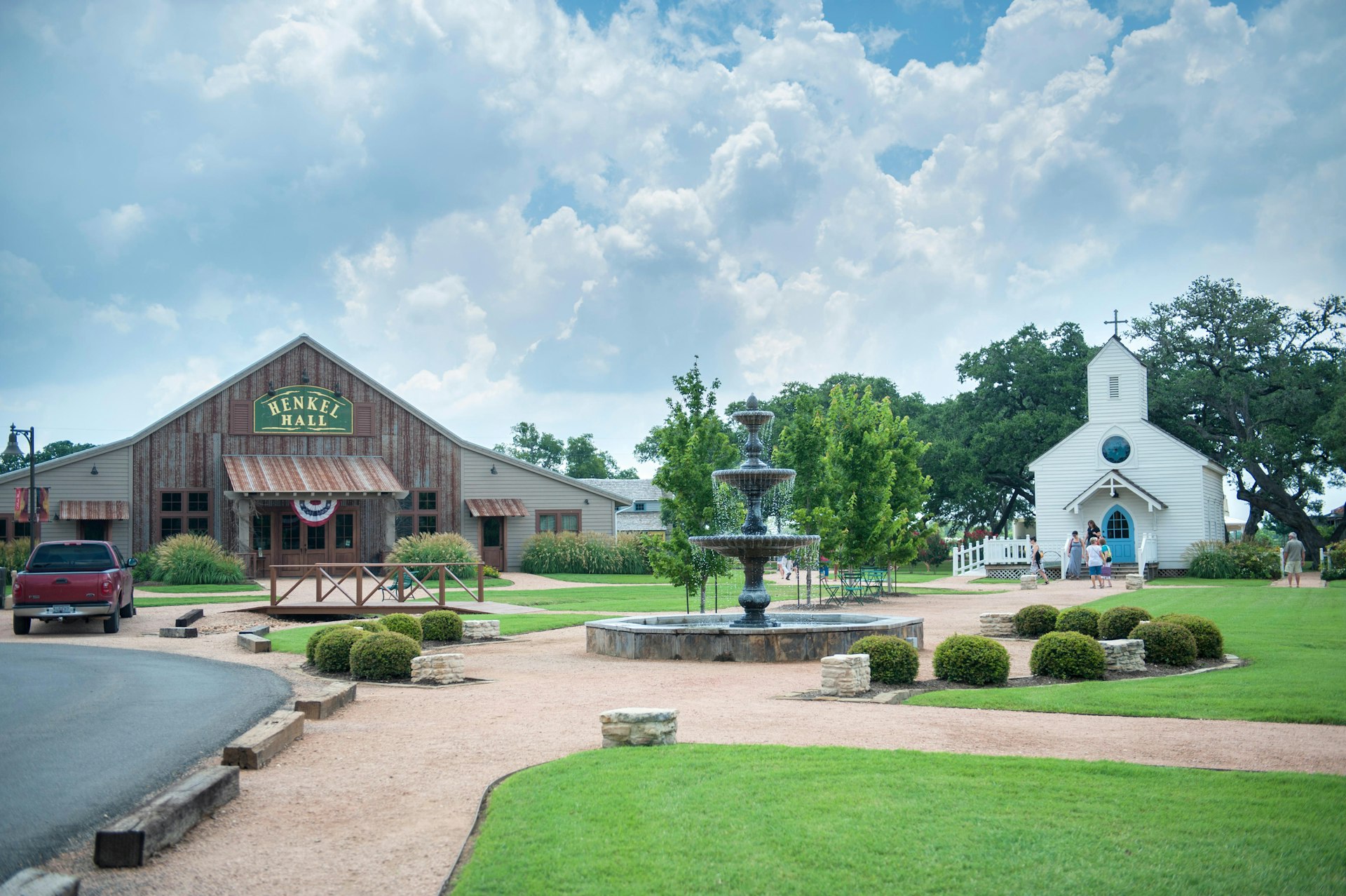 Henkel Hall, chapel, Henkel Market Square, Round Top, Texas, Usa (Editorial Use Only)