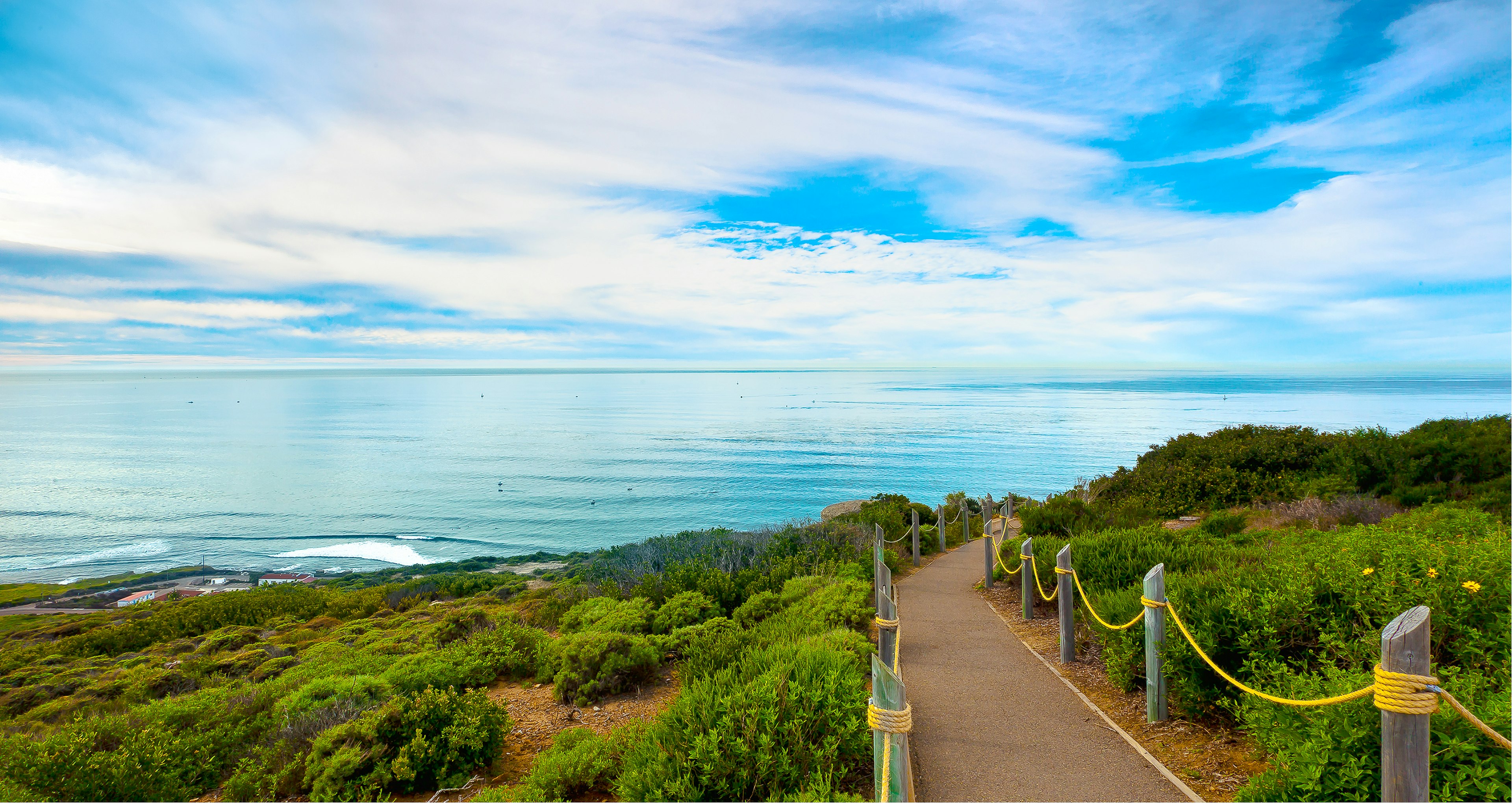 San Diego Hiking Path, Point Loma.  San Diego, California USA