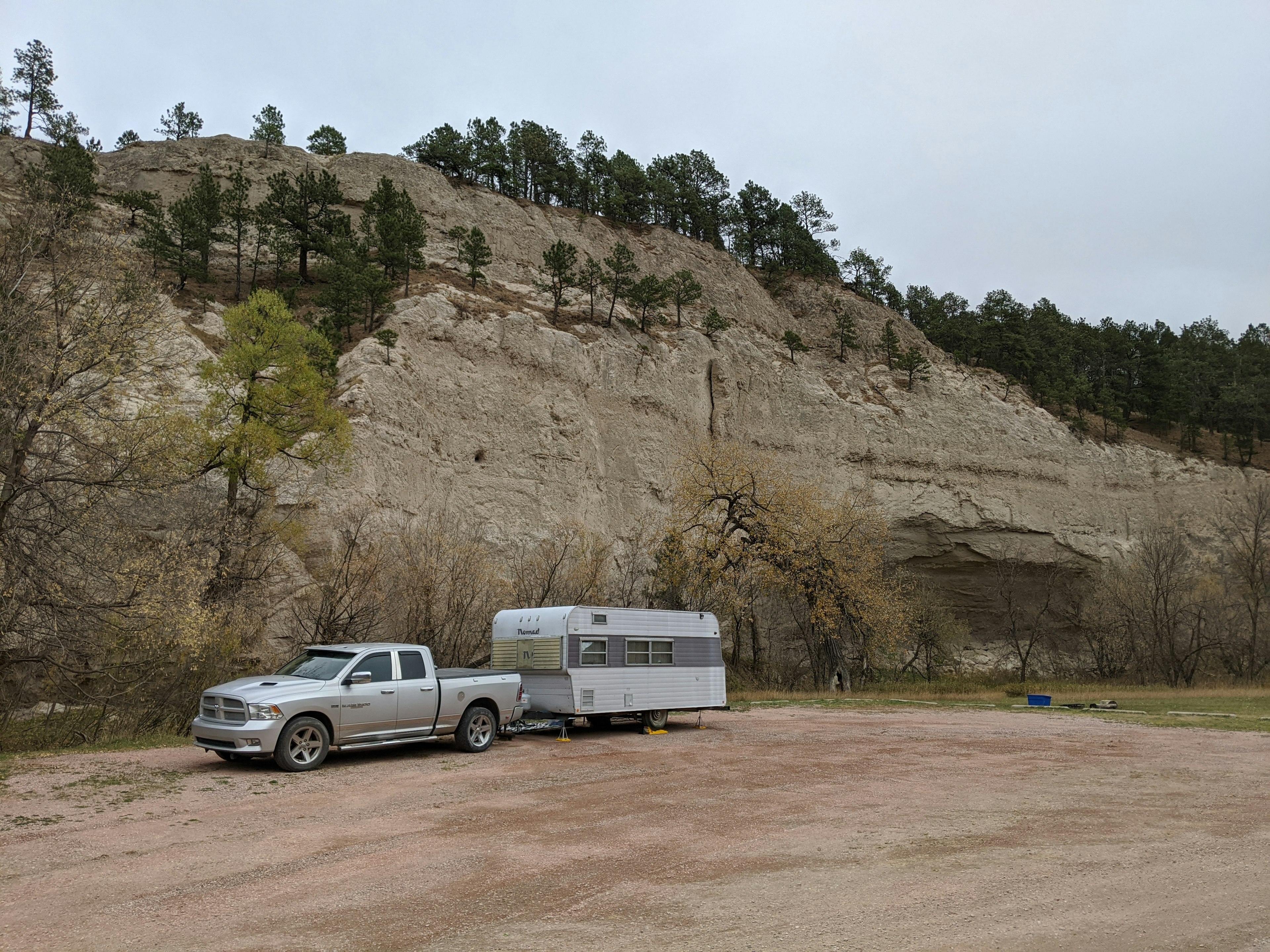 The 1960s travel trailer Greyson bought