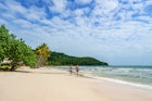 JAN 1, 2018: Sao beach on Phu Quoc island, Kien Giang, Vietnam.