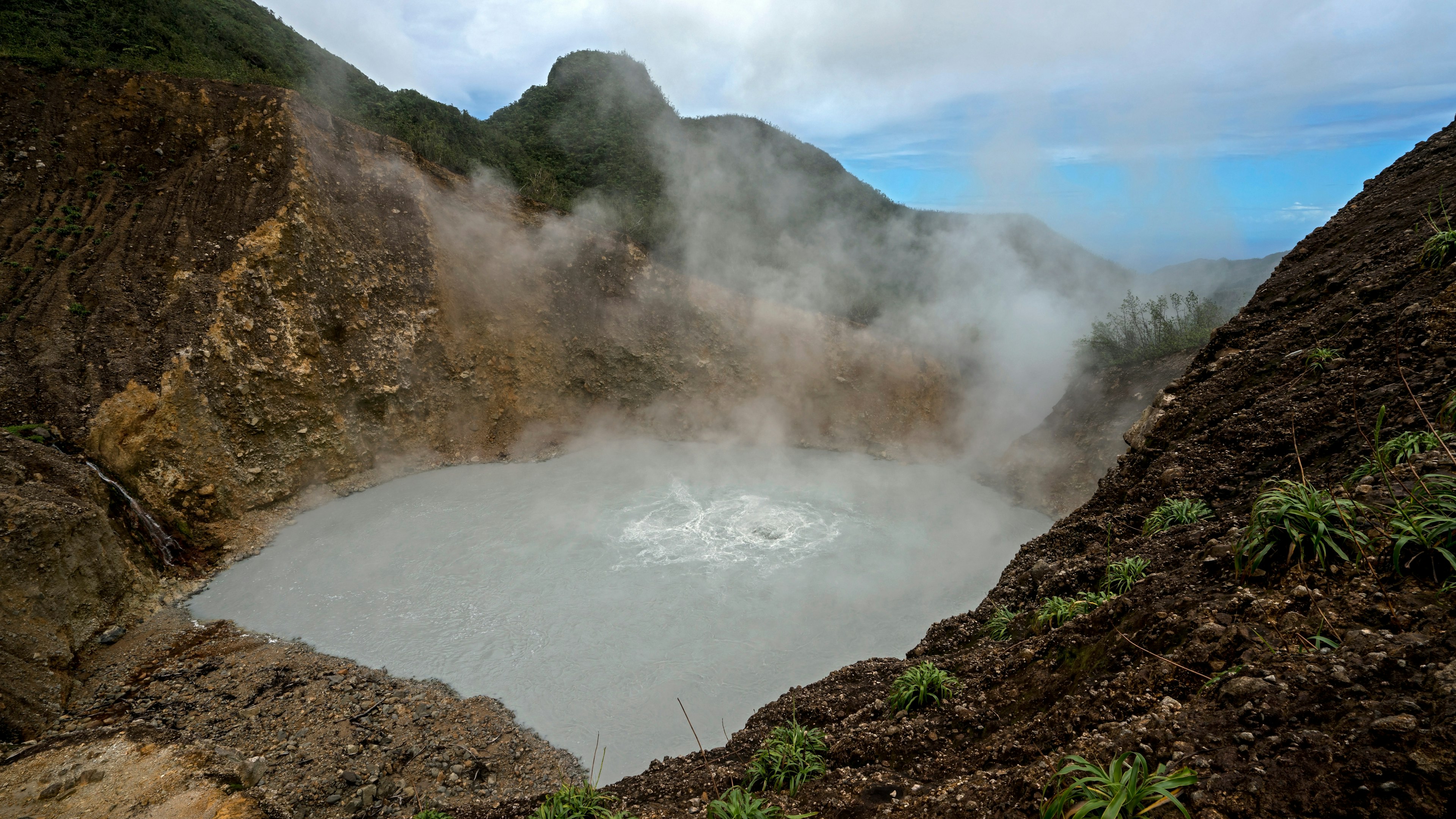 The volcanic Boiling Lake in Dominica