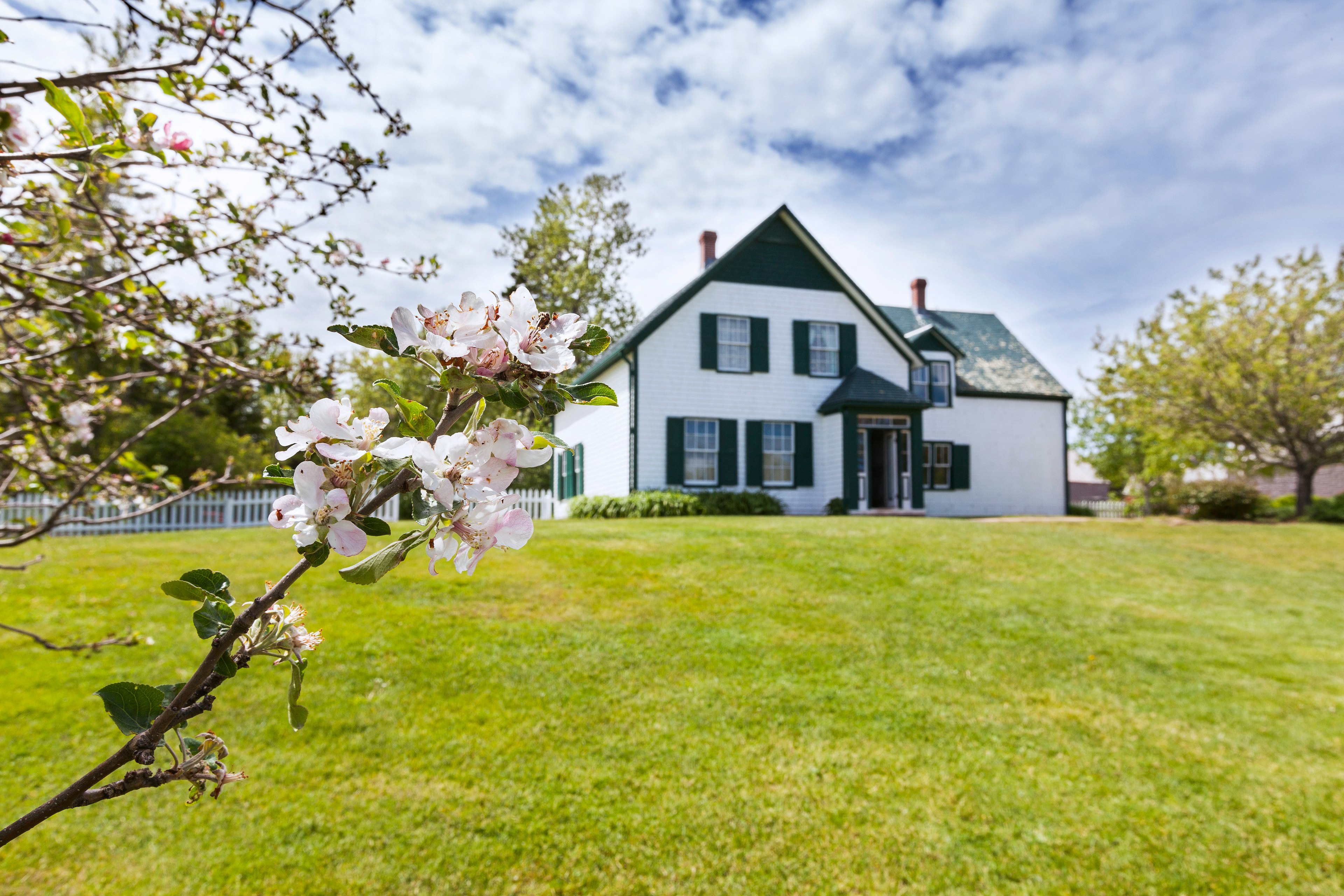 House at the National Park in Cavendish on Prince Edward Island that the author L. M. Montgomery used as a setting for her Anne of Green Gables novel.