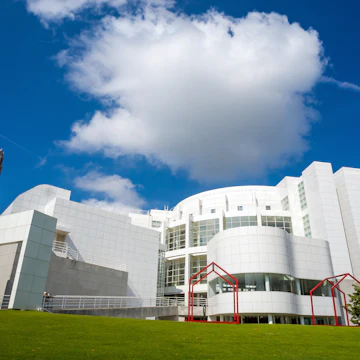 August 4, 2014: Exterior of the High Museum of Art on Peachtree Street in Midtown Atlanta.