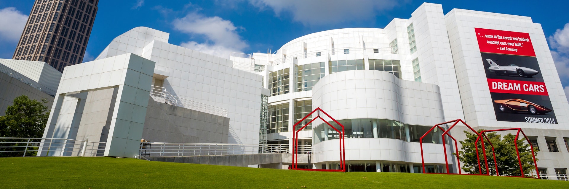 August 4, 2014: Exterior of the High Museum of Art on Peachtree Street in Midtown Atlanta.