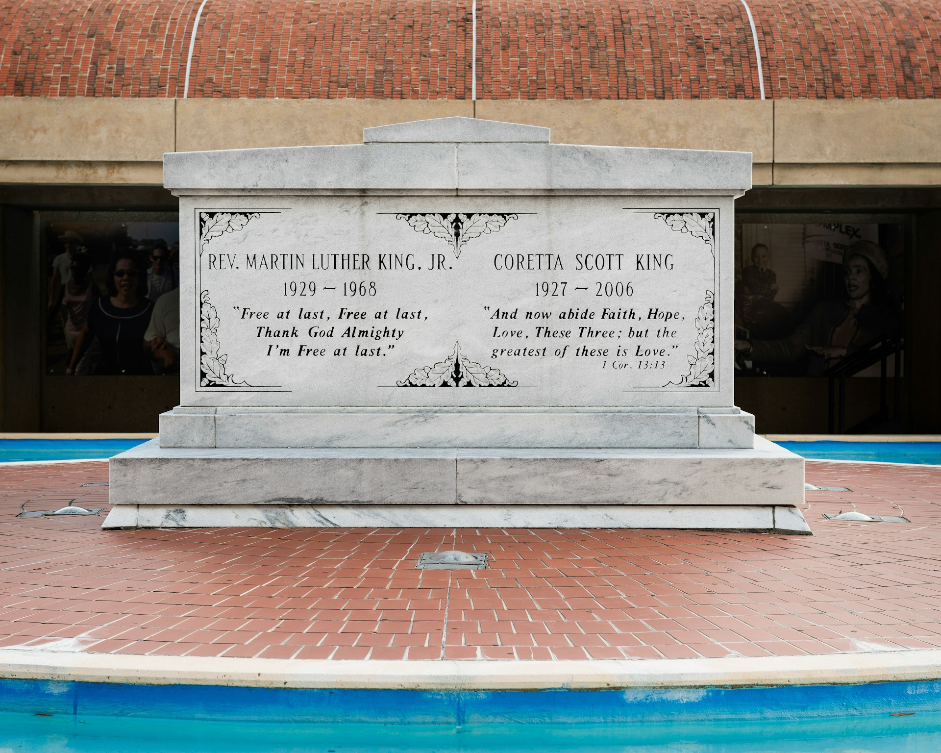 Martin Luther King, Jr. and Coretta Scott King Tomb at the Martin Luther King, Jr. National Historic Site. 
