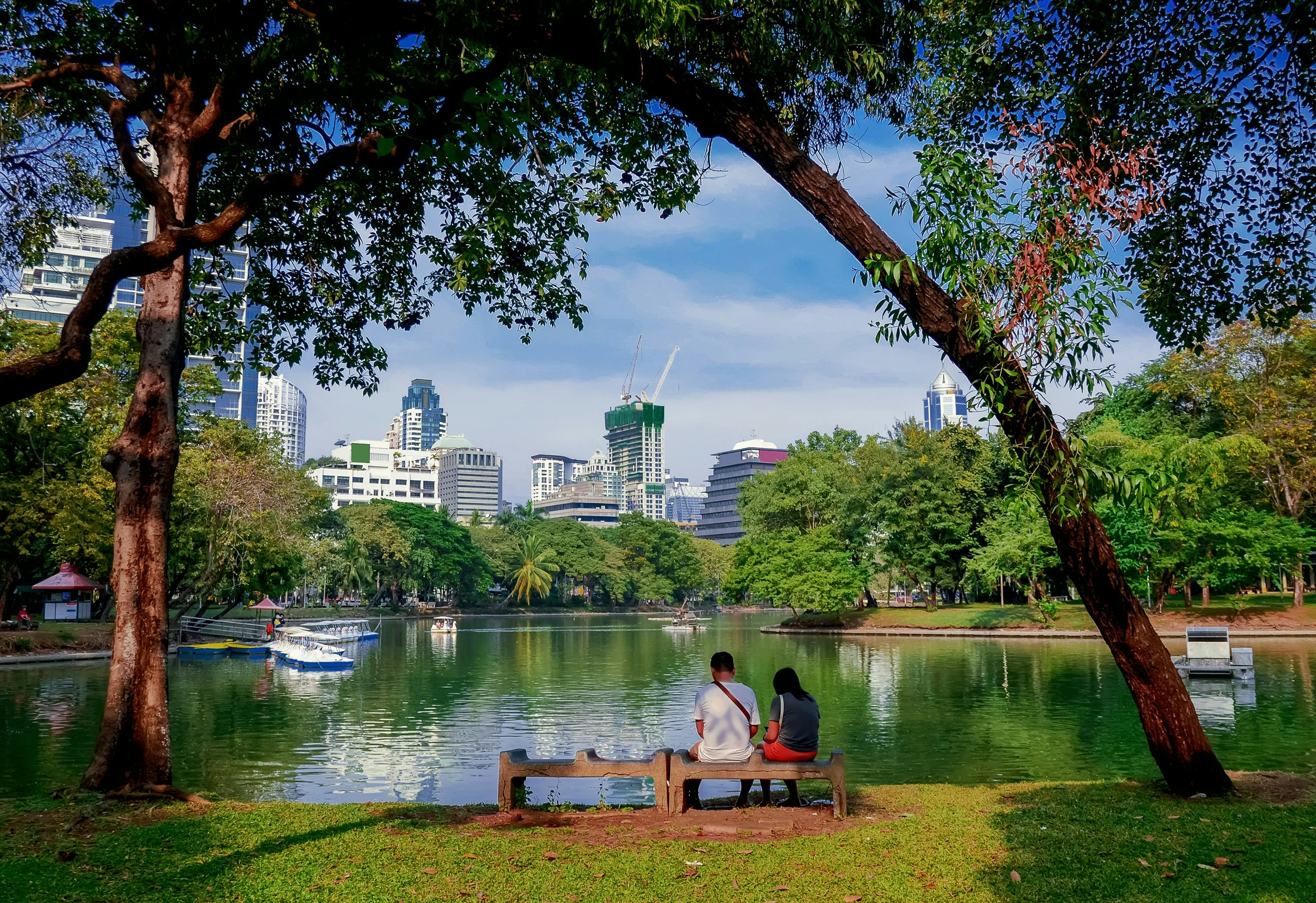 Enjoy a calmer view of the city from peaceful Lumpini Park. Natalia Maroz/Shutterstock