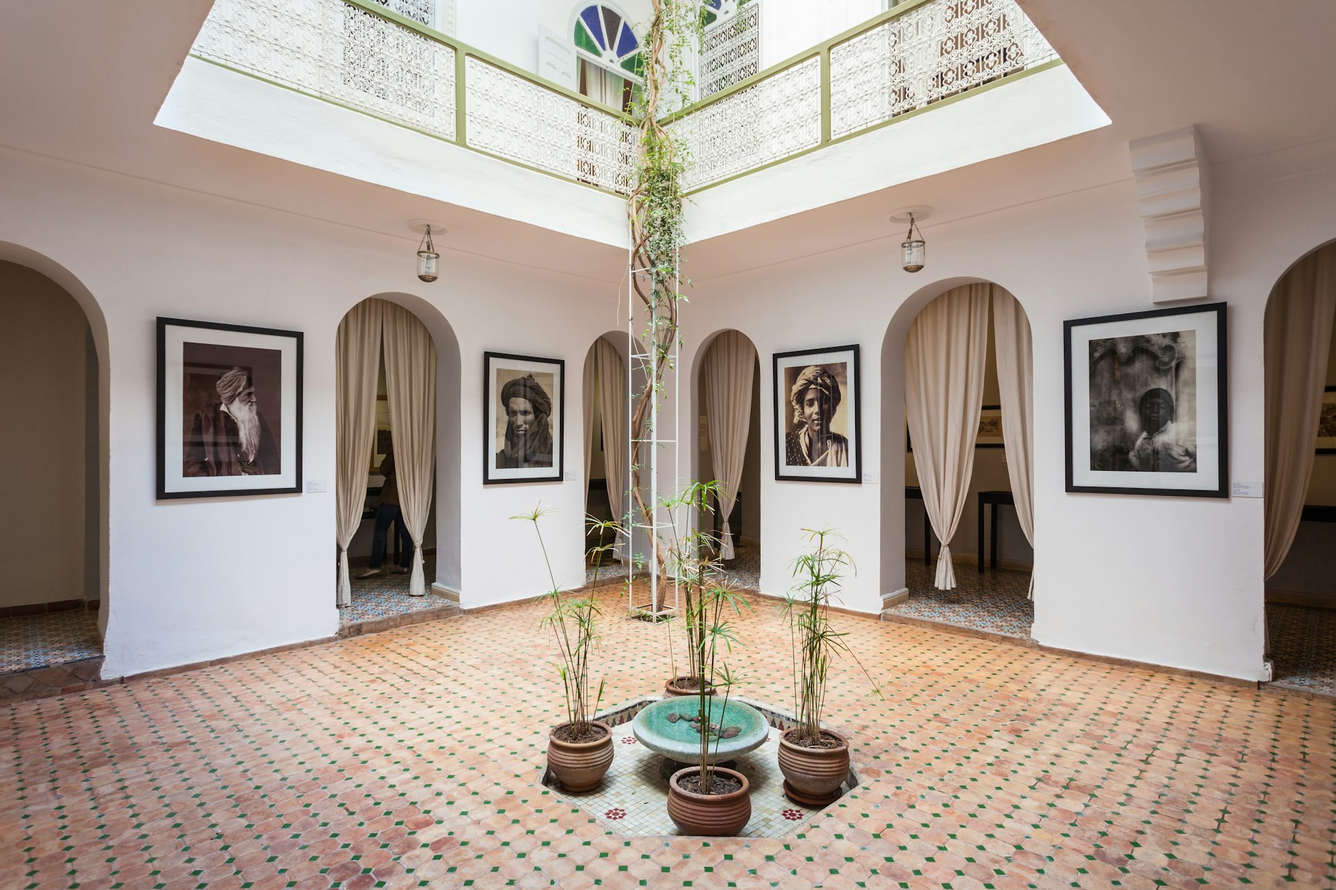 Interior of a museum in Marrakesh, Morocco
