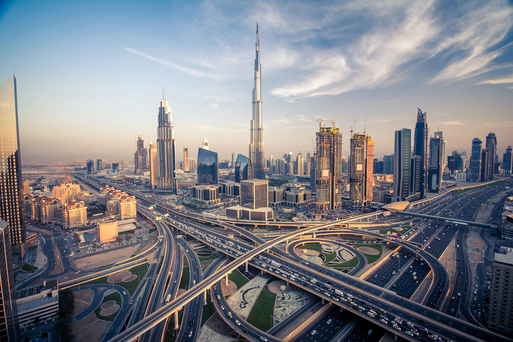 Burj Khalifa in Dubai, United Arab Emirates Cityscape view of the Burj Khalifa in Dubai, United Arab Emirates
