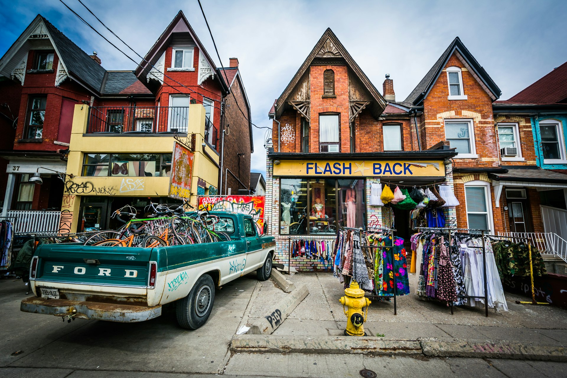 Colorful shop called "Flash Back" in Toronto