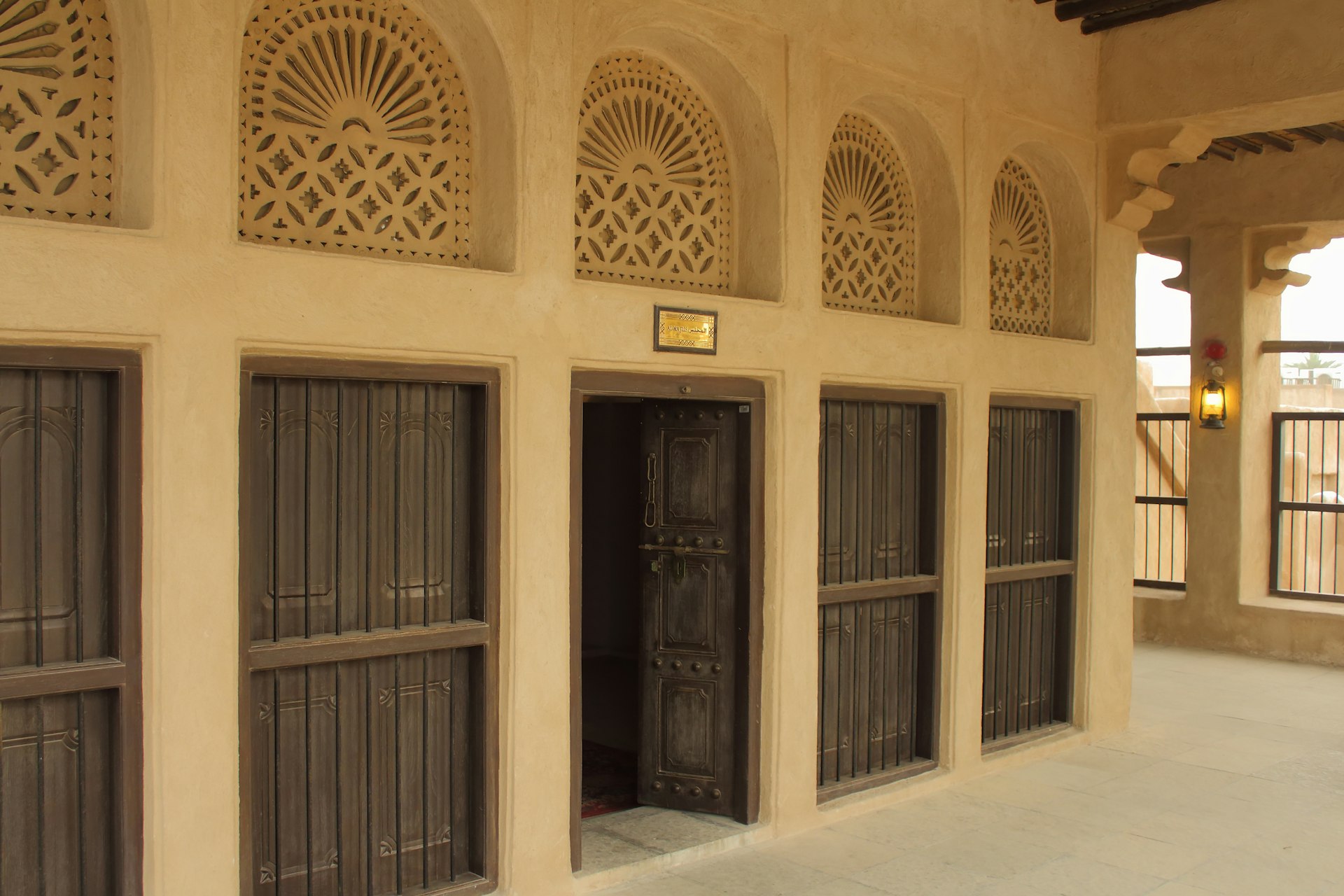 Exterior of the Sheikh Saeed Al Maktoum House in Dubai, United Arab Emirates
