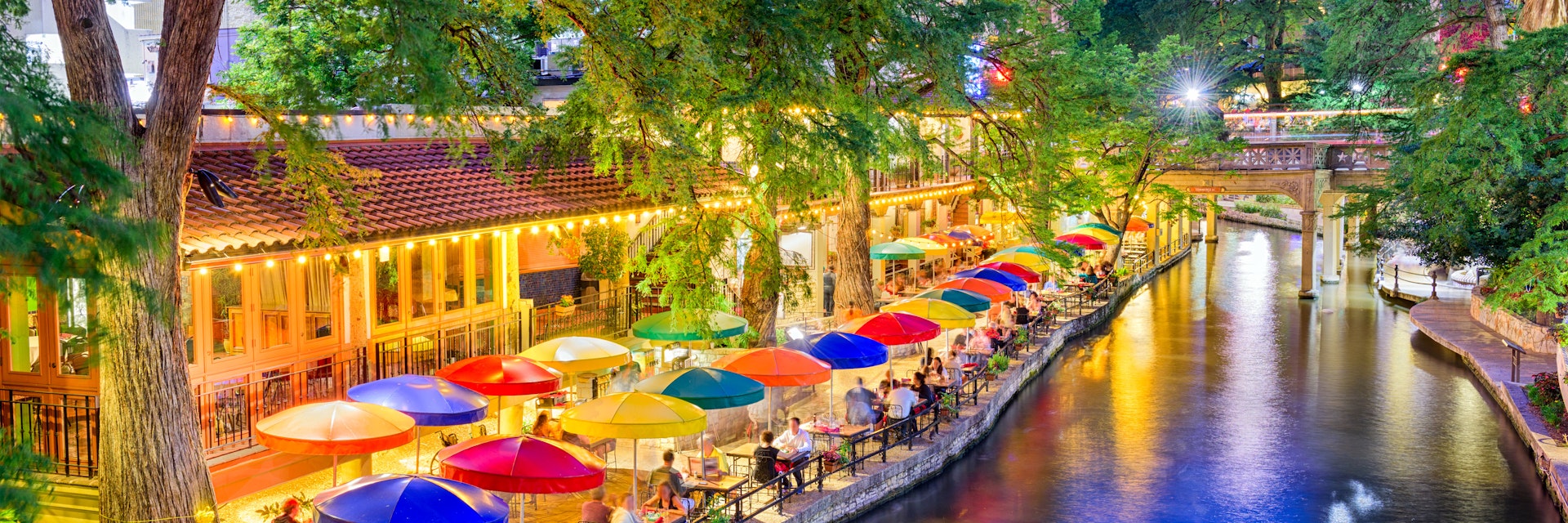 San Antonio, Texas, USA cityscape at the River Walk.