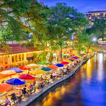 San Antonio, Texas, USA cityscape at the River Walk.