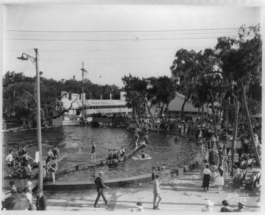 Swimming pool at) Sulphur Springs, Tampa, Fla
