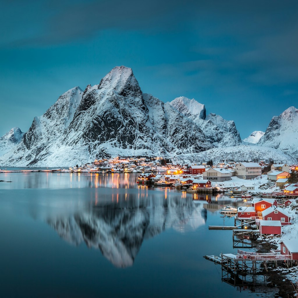 Reine is a small fishing village located on the Lofoten Islands in Norway.