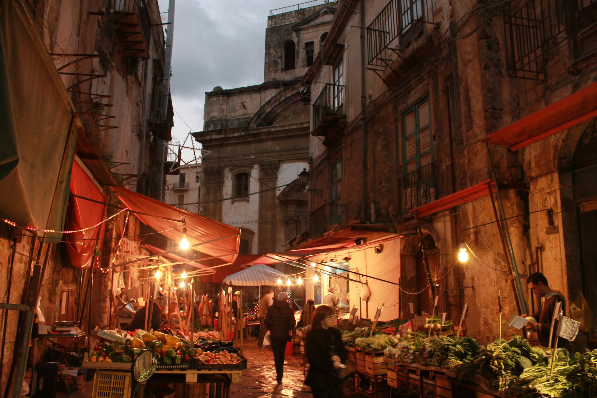 Sicily at dusk 