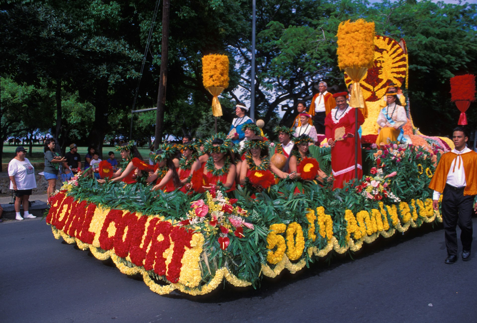 Royal Court float, Aloha Festivals Parade, Honolulu