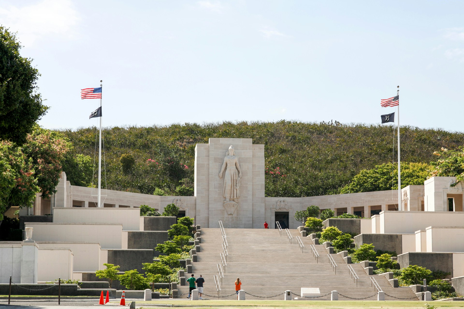Honolulu, Hawaii, USA. 28th Jul, 2015. The Lady Columbia statue, National Memorial Cemetery of the Pacific (Punchbowl Cemetery).
