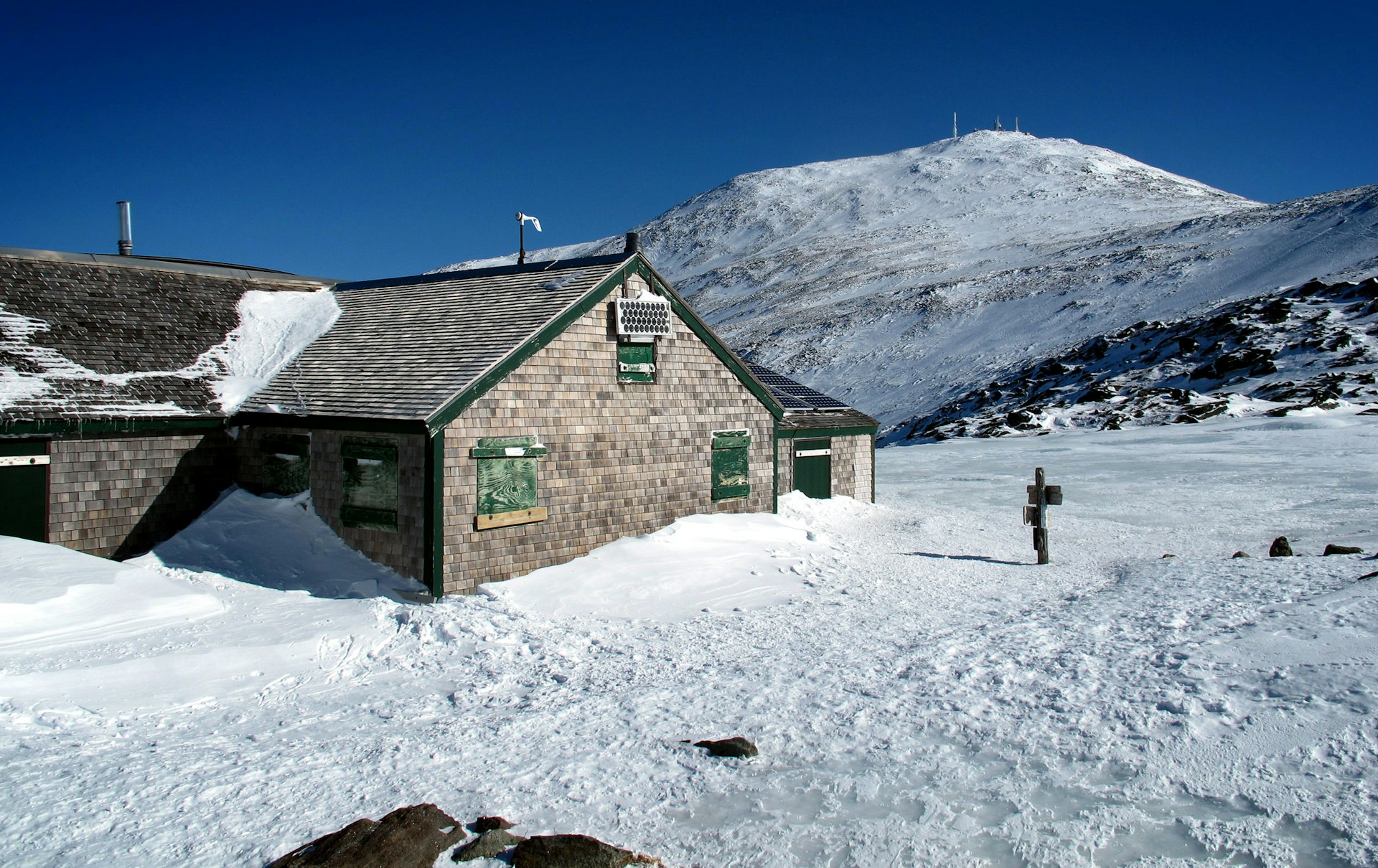Mt Washington and AMC's Lakes of the Clouds Hut