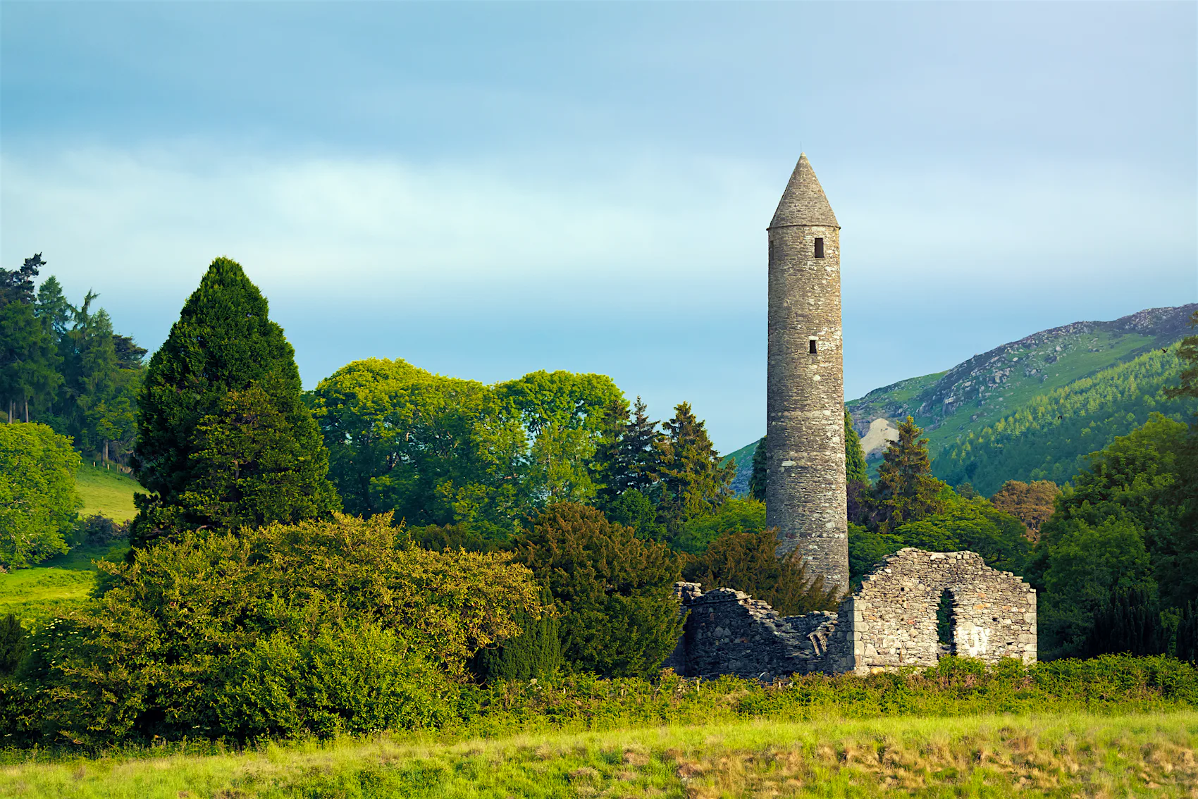 Scenic view of an iconic Irish landscape