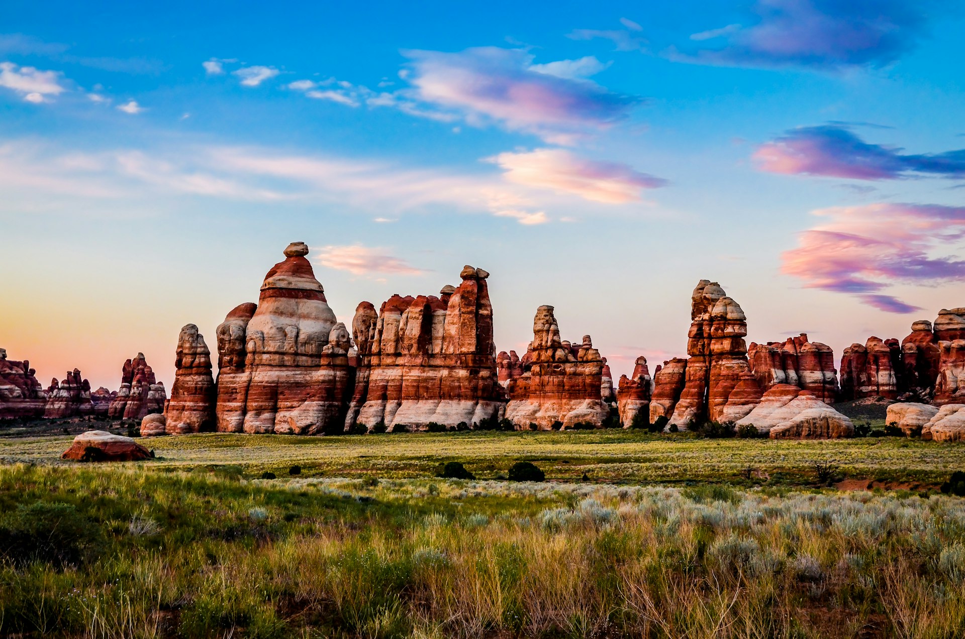 Chesler Park at The Needles District of Canyonlands in Utah