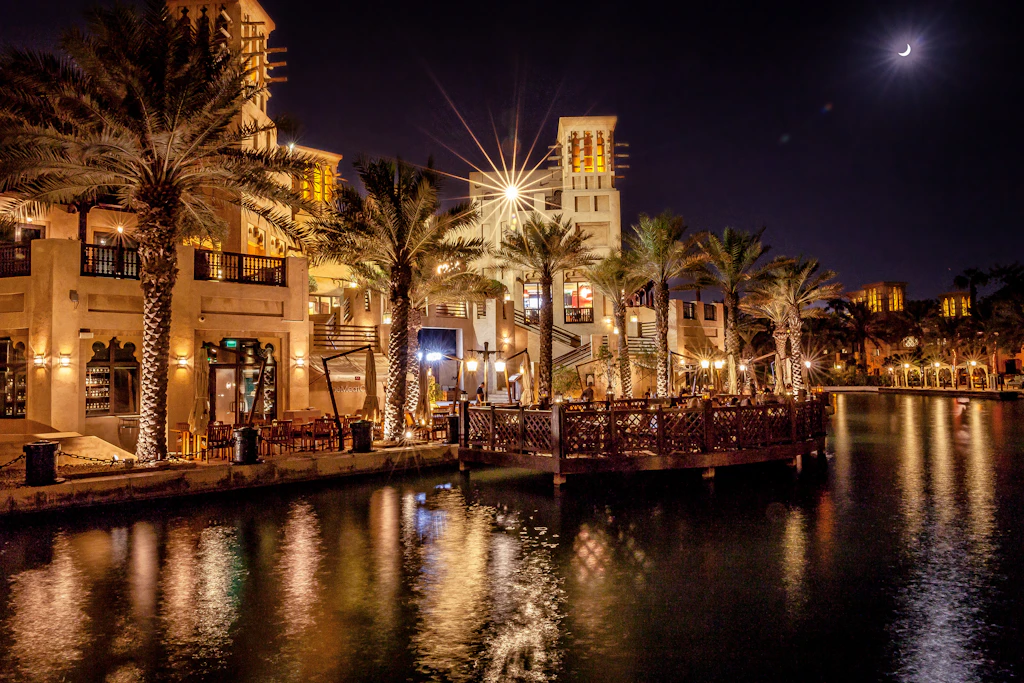 Madinat Jumeirah at night Madinat Jumeirah at night