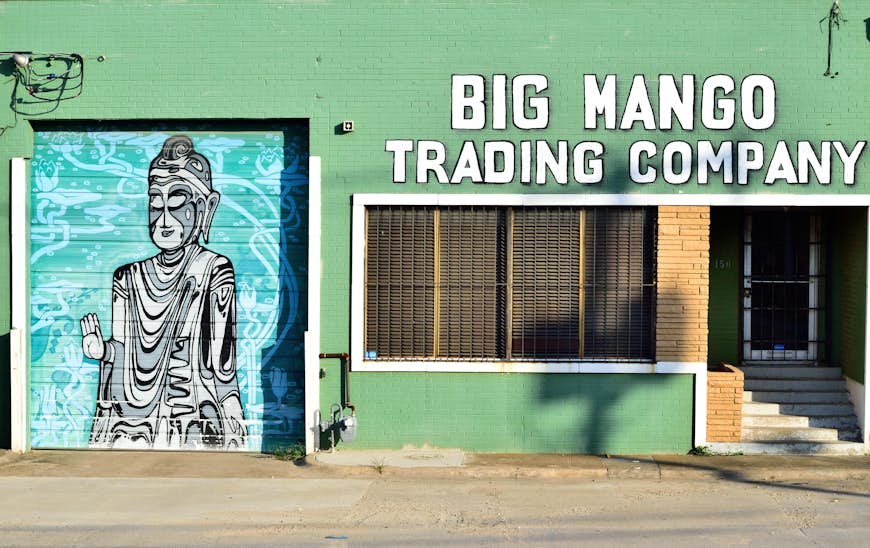 Exterior of the Big Mango Trading Company Store in the Dallas Design District