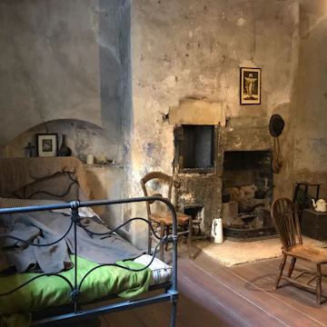 A replica of a tenement room from the early 20th century, 14 Henrietta Street.