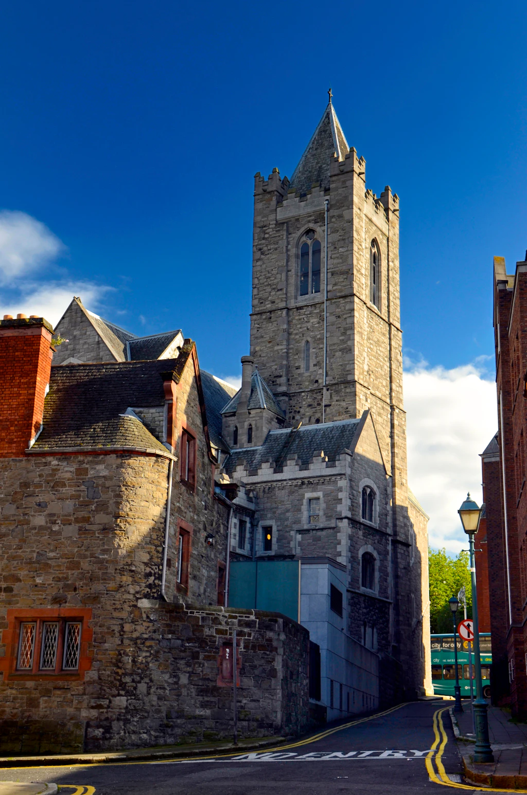 Looking onto St Patricks Cathedral from Patrick Street 