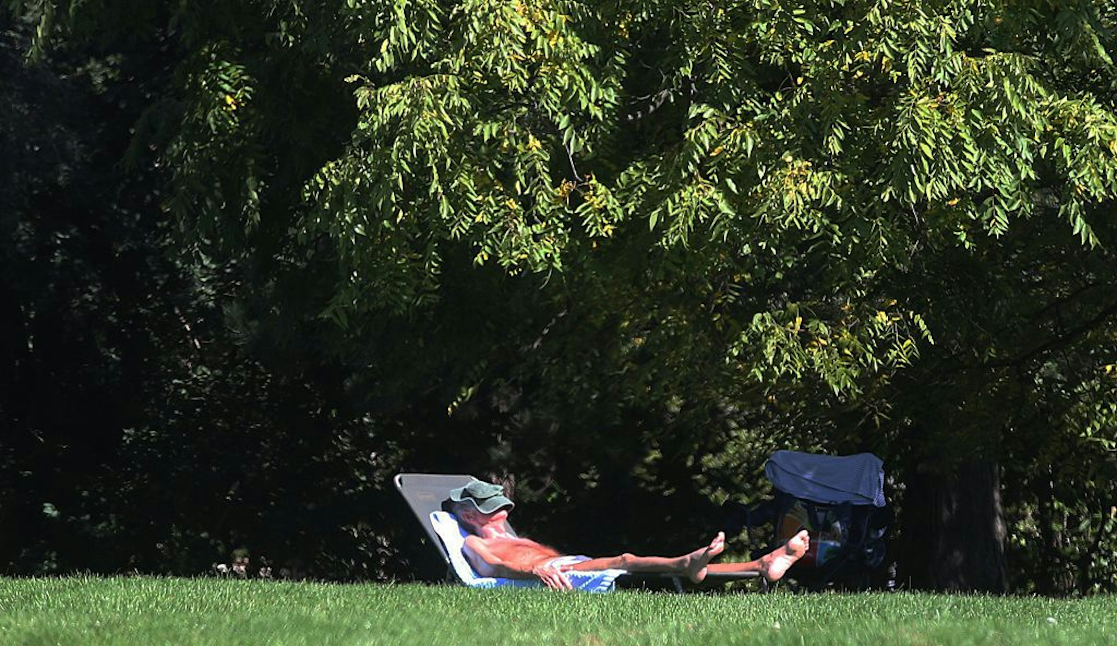 Enjoying Warm weather in Sunnybrook Park