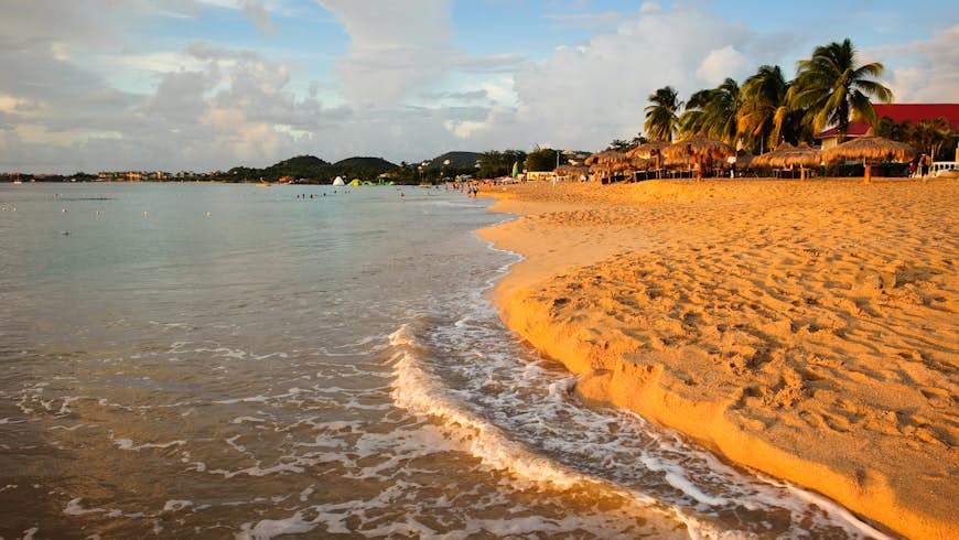 Sunset on Reduit Beach, Gros Islet, Saint Lucia