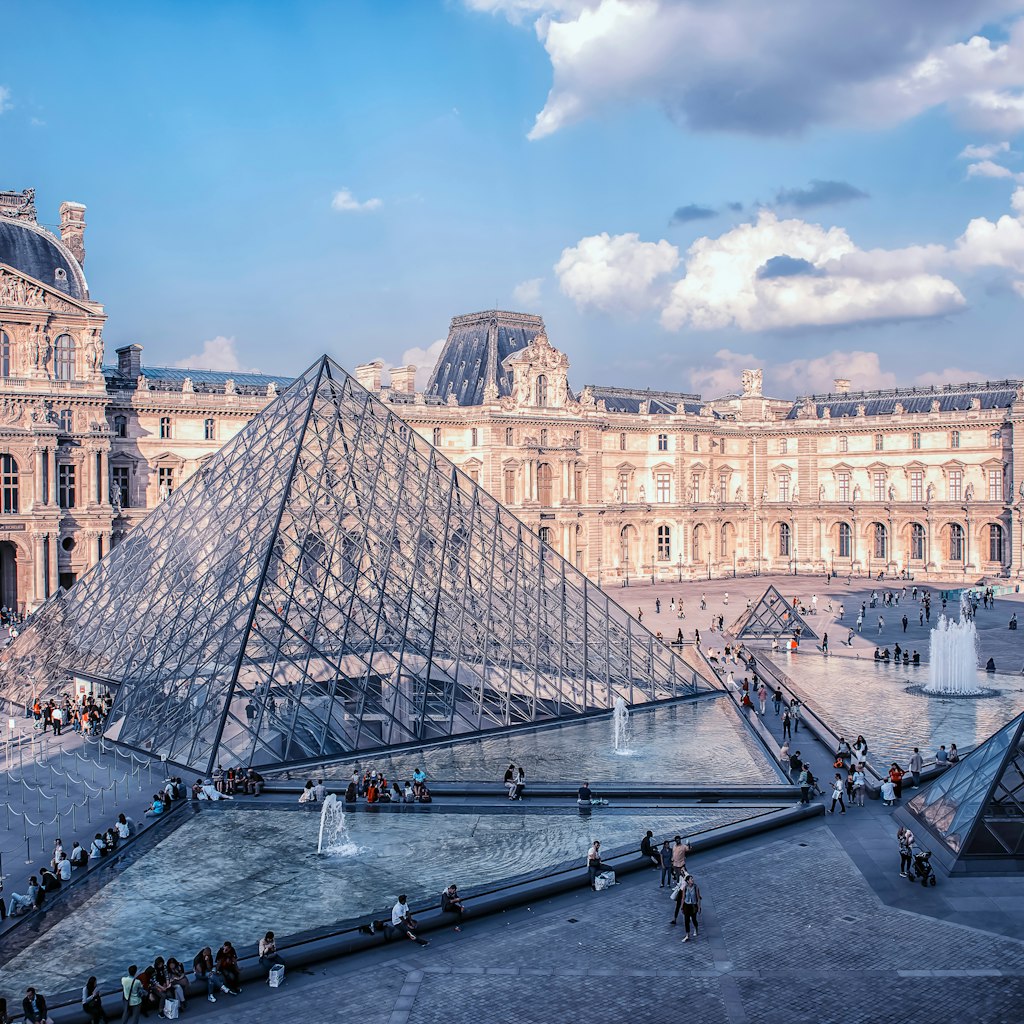 September 2016 - Paris, France- Le Louvre museum in daytime