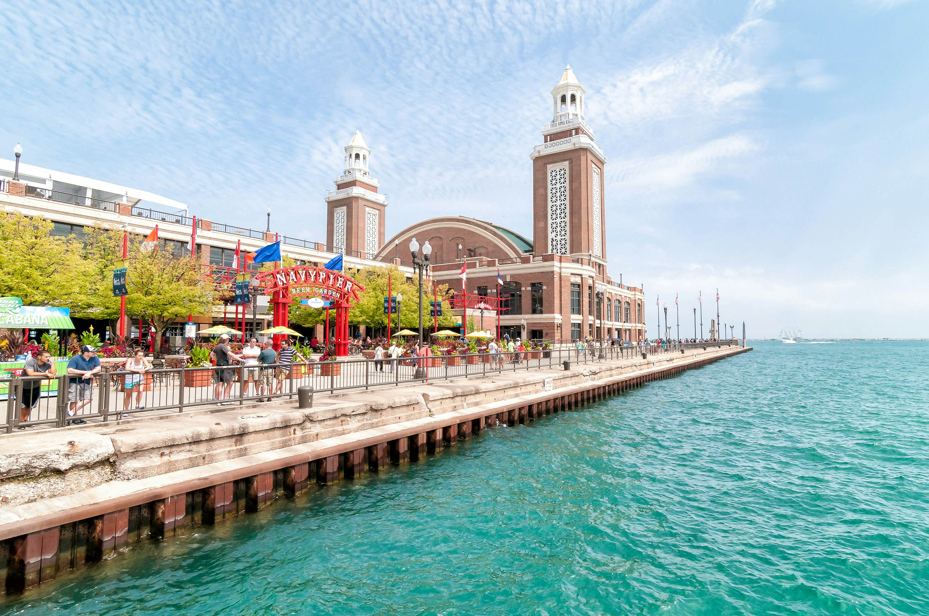 Visitors at Navy Pier in Chicago