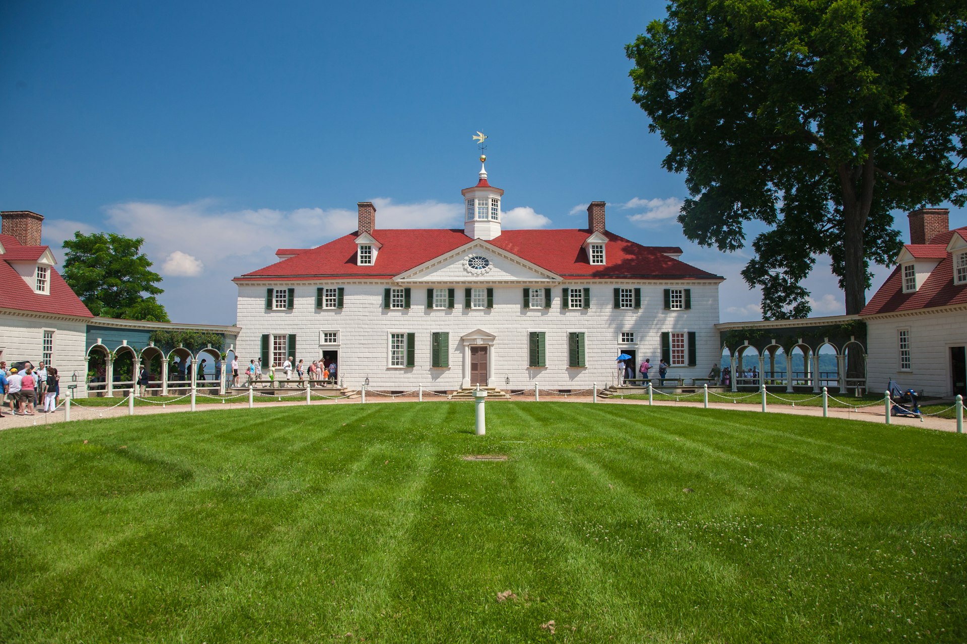 Exterior of Mount Vernon, Virginia