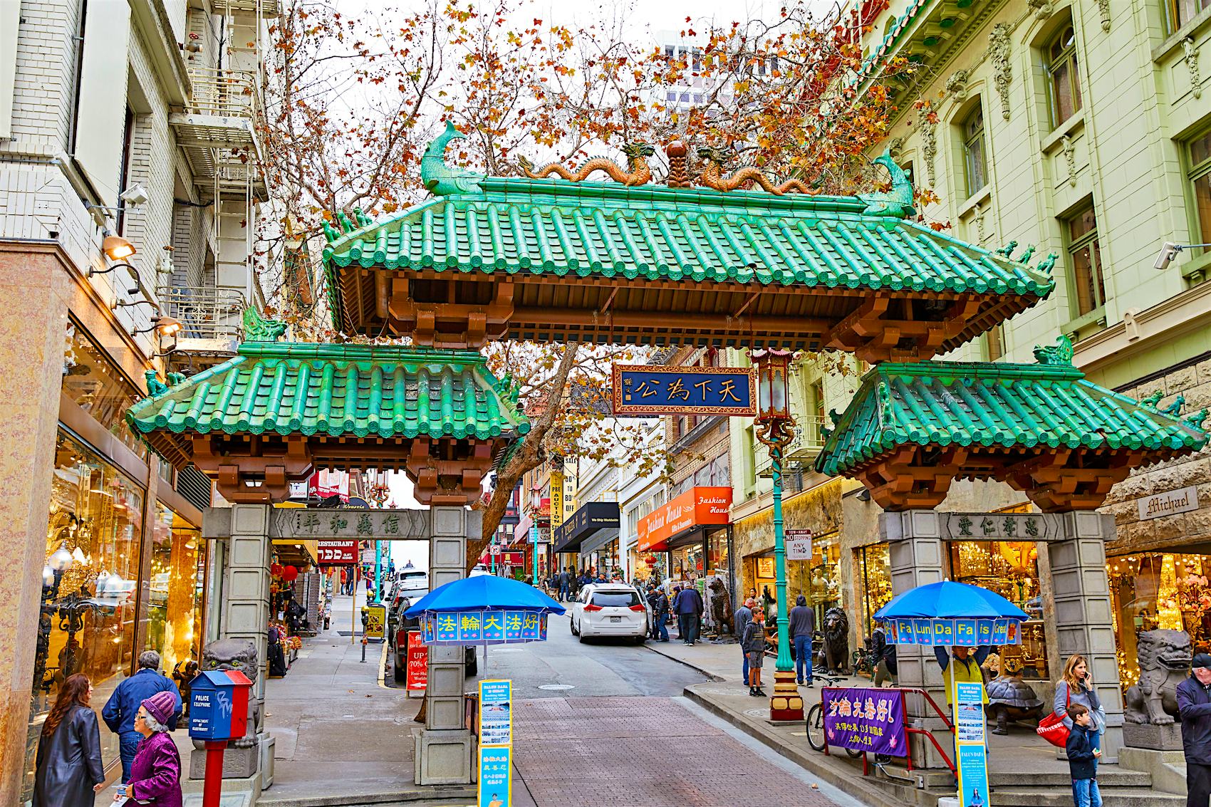 Chinatown Alleyways San Francisco, USA Attractions Lonely